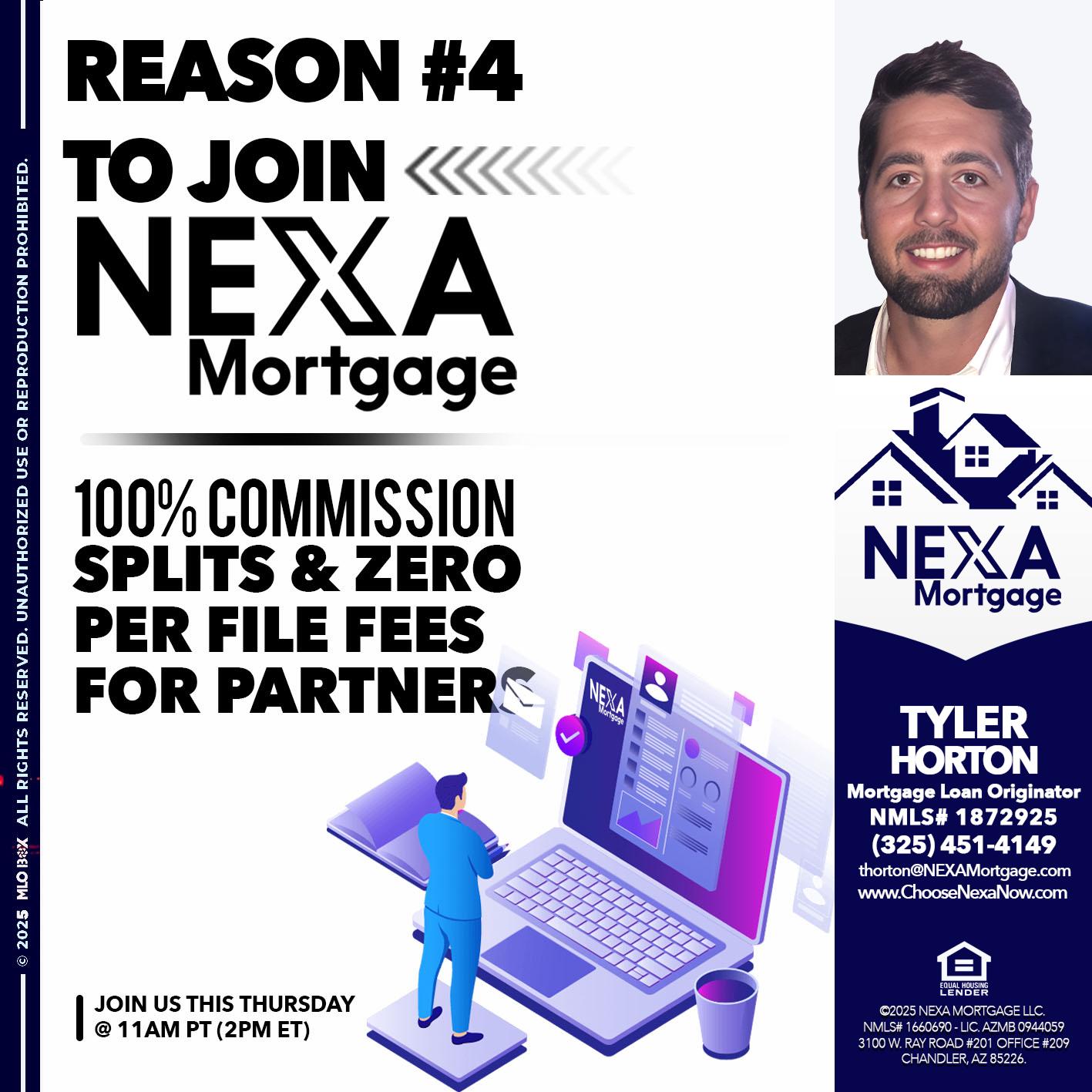 REASON 4 - Tyler Horton -Mortgage Loan Originator