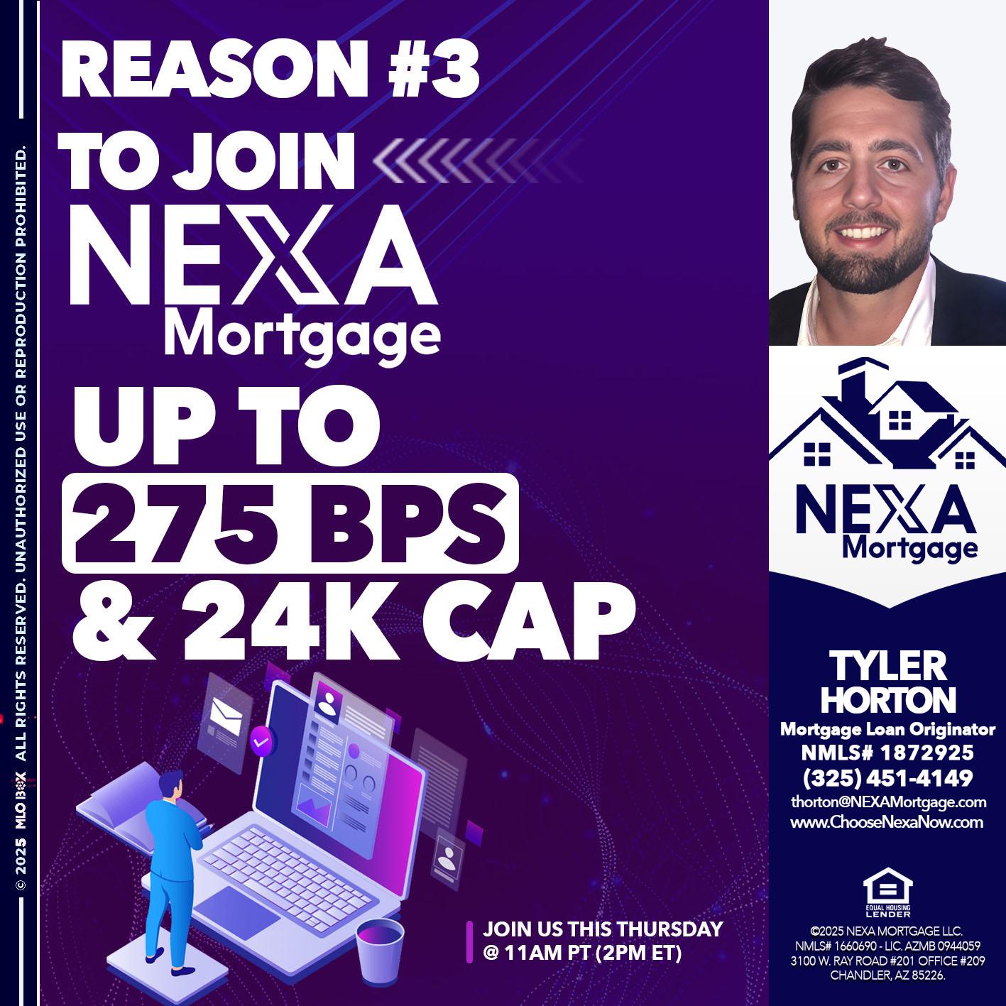REASON 3 - Tyler Horton -Mortgage Loan Originator