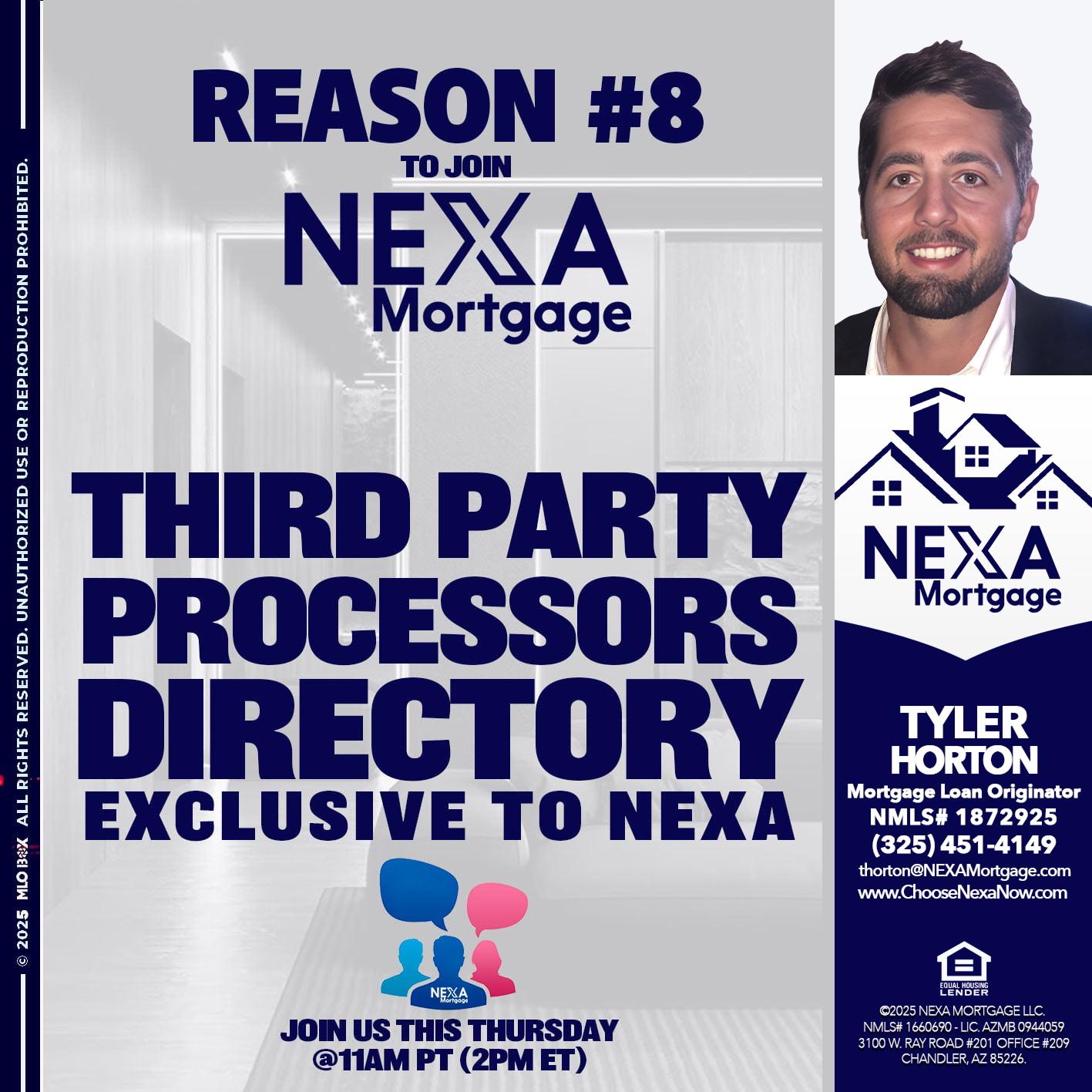 REASON 8 - Tyler Horton -Mortgage Loan Originator