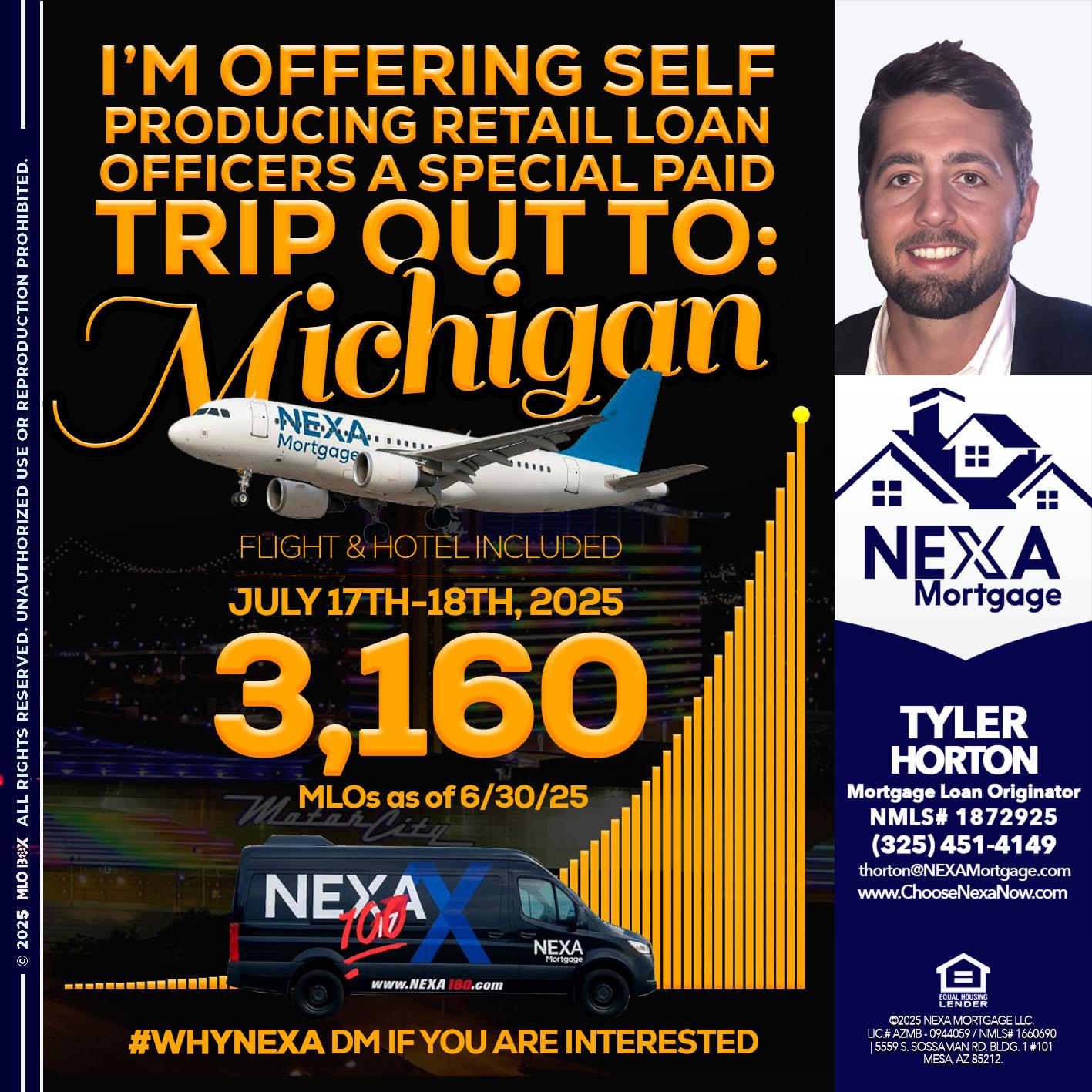 MICHIGAN TRIP - Tyler Horton -Mortgage Loan Originator