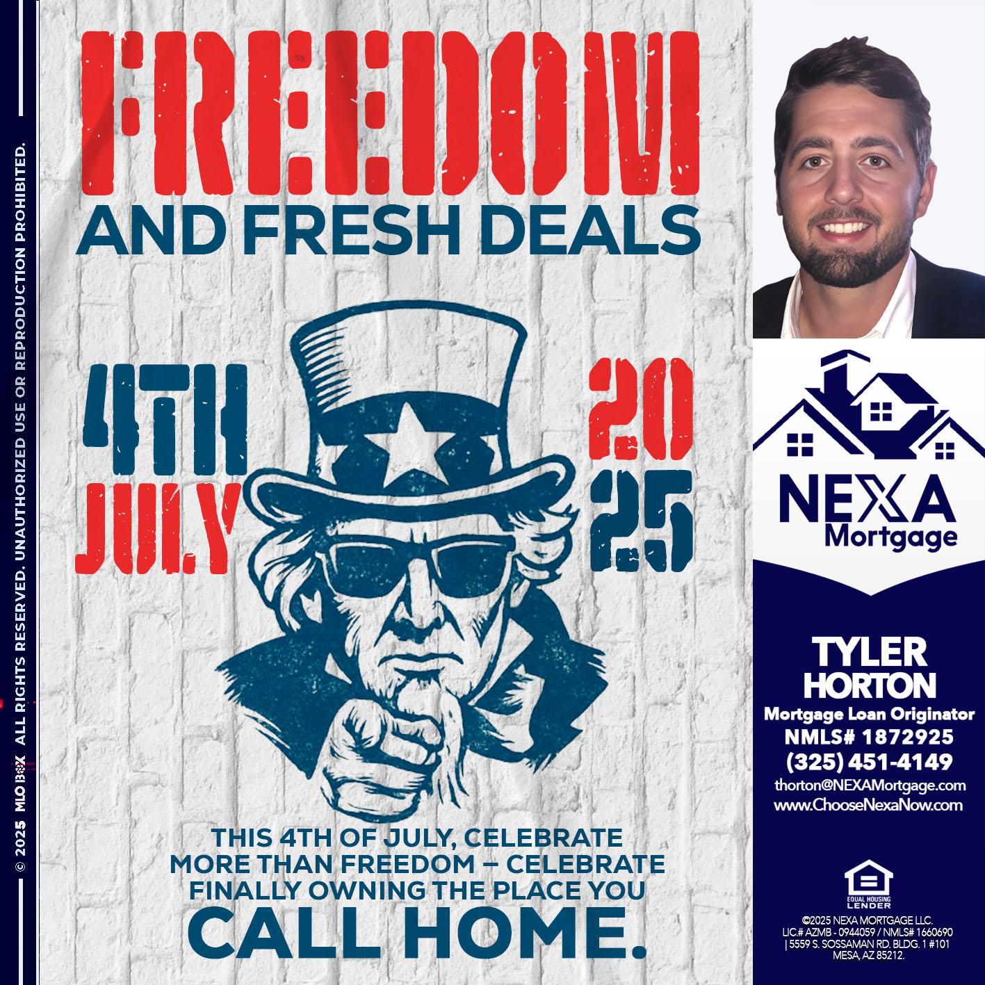 FREEDOM - Tyler Horton -Mortgage Loan Originator