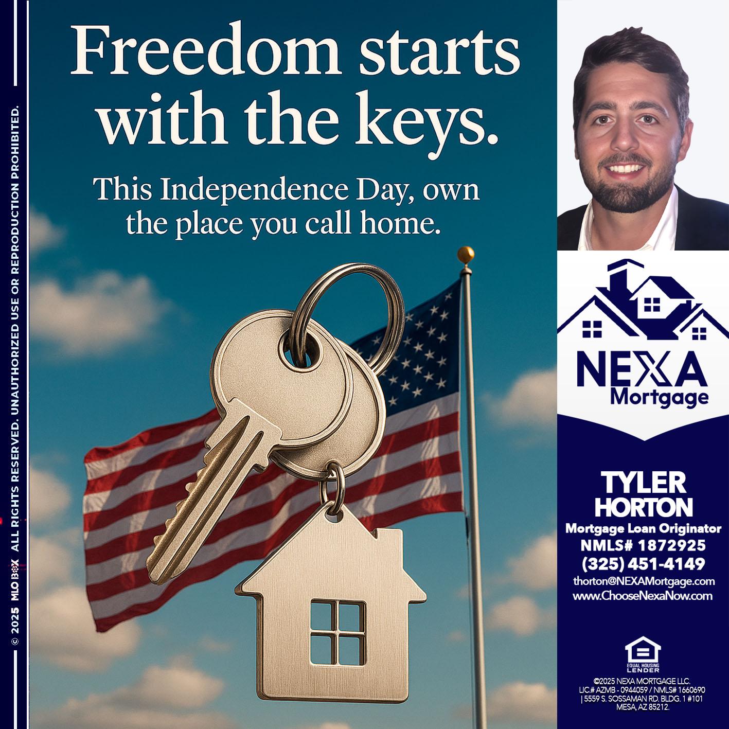 FREEDOM STARTS - Tyler Horton -Mortgage Loan Originator