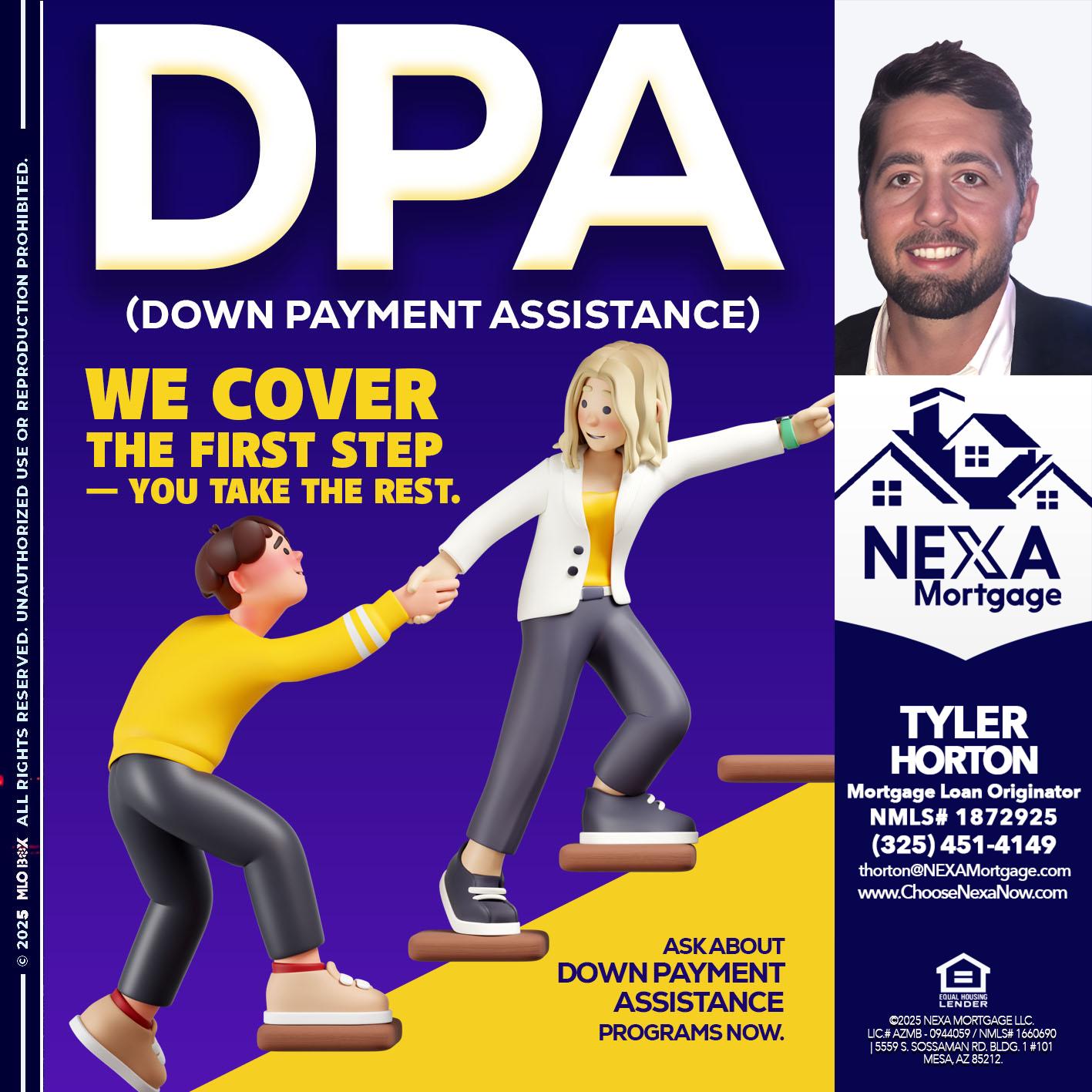 DPA LOANS - Tyler Horton -Mortgage Loan Originator