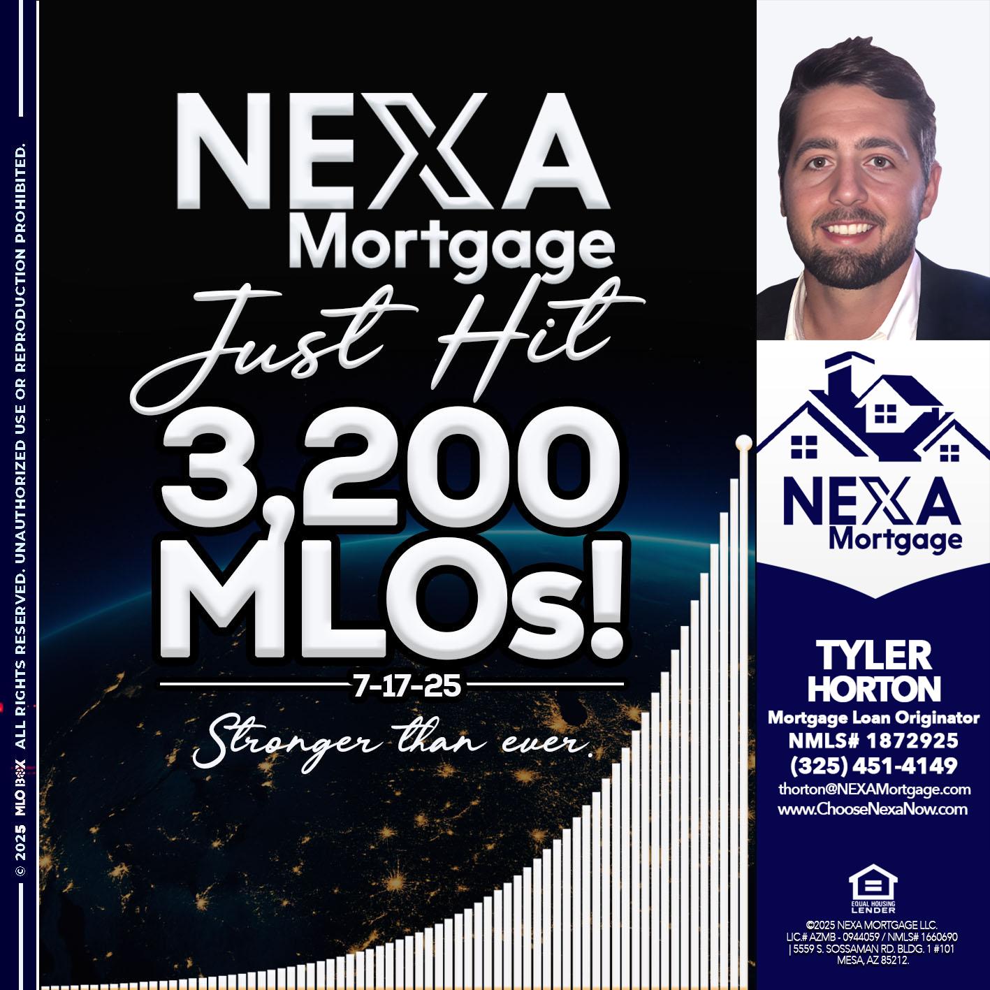 3200 MLOs - Tyler Horton -Mortgage Loan Originator