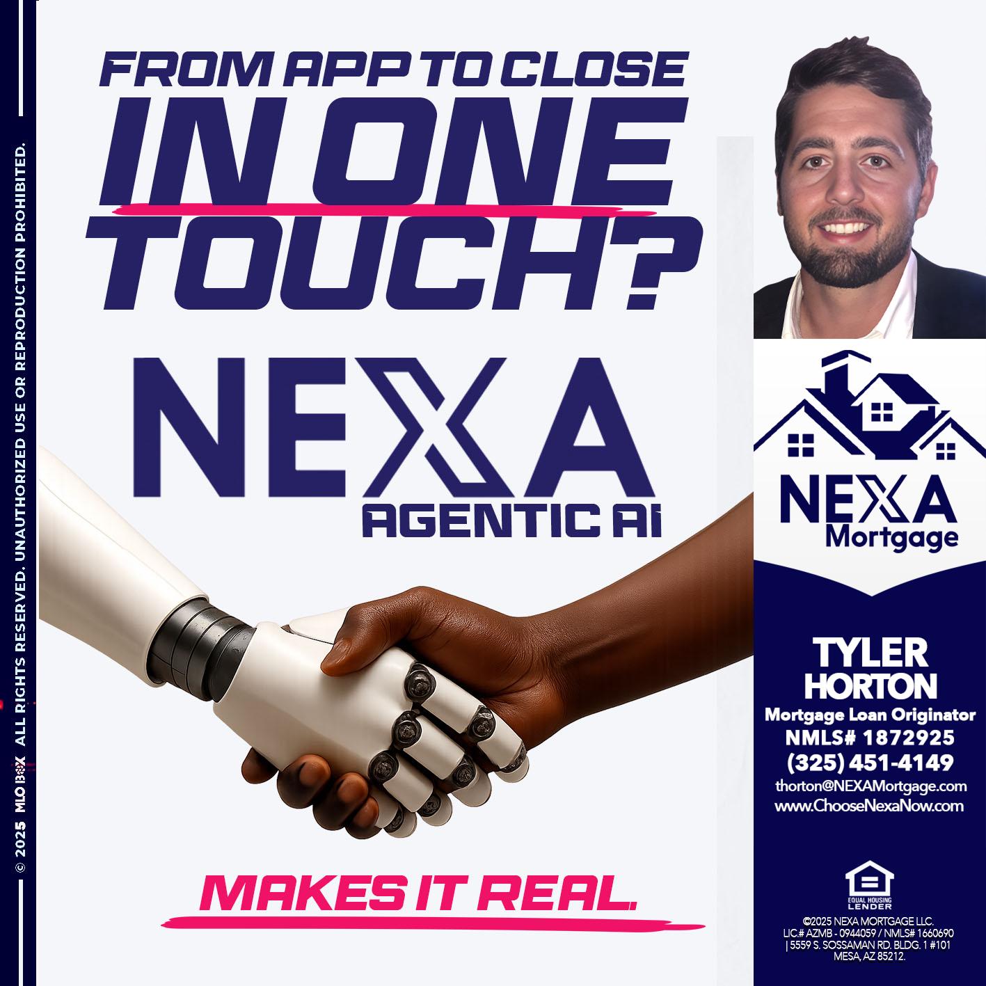 IN ONE TOUCH - Tyler Horton -Mortgage Loan Originator