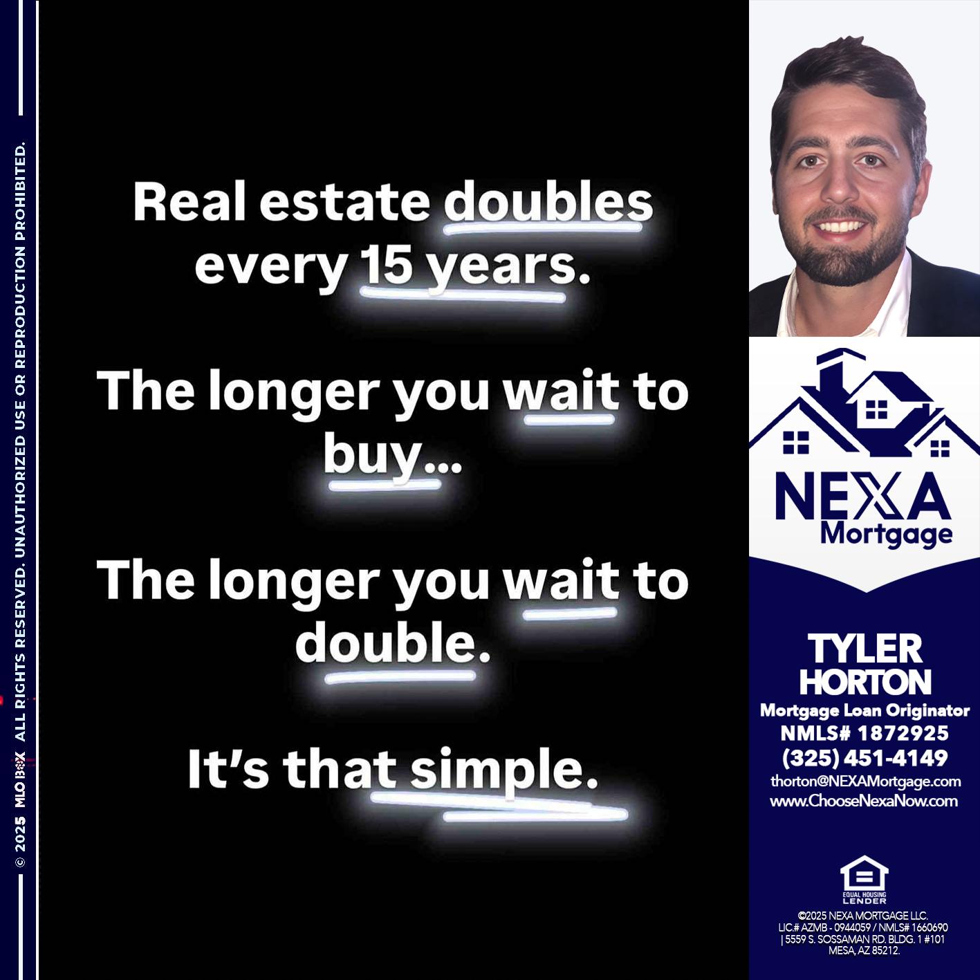 REAL ESTATE - Tyler Horton -Mortgage Loan Originator