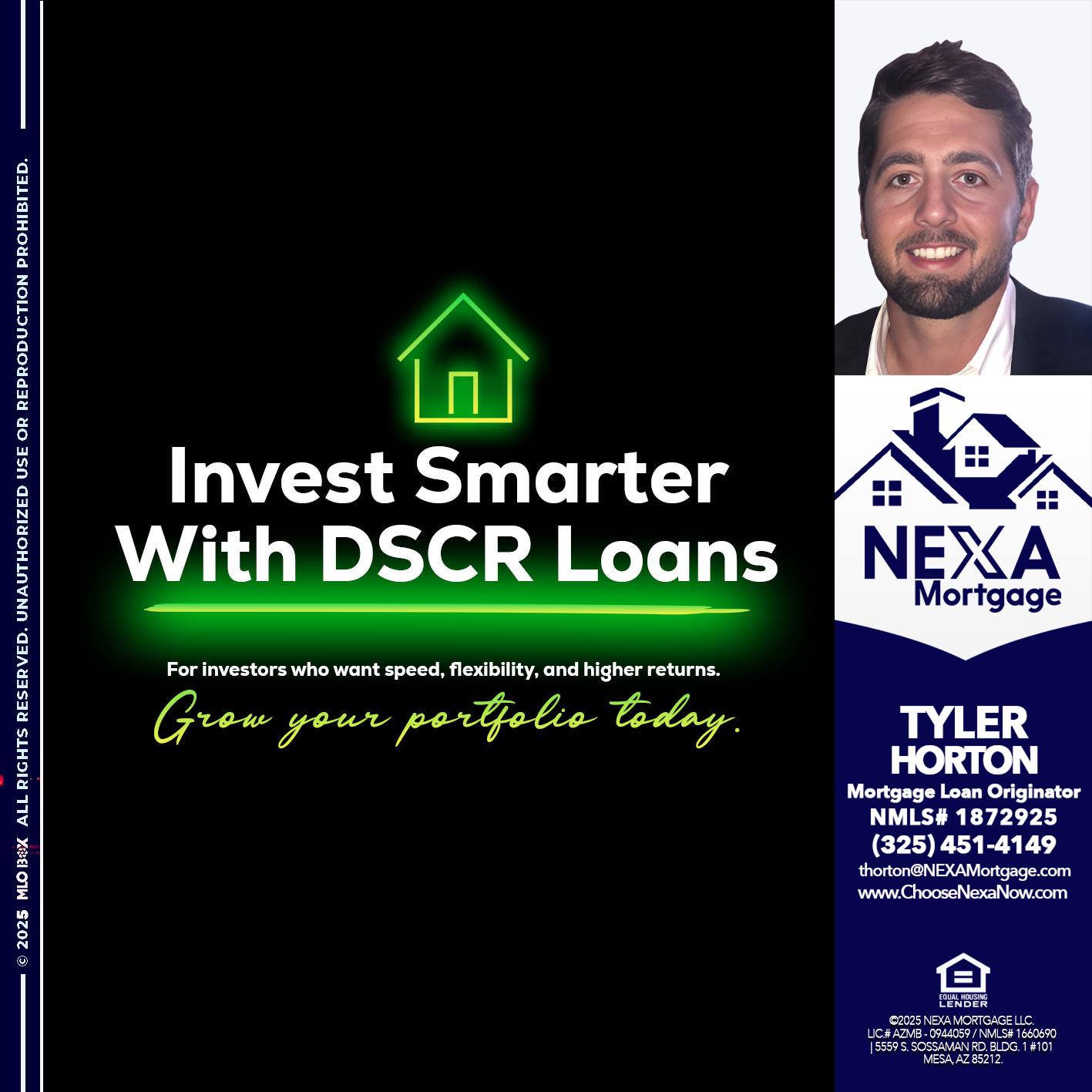 invest smarter - Tyler Horton -Mortgage Loan Originator