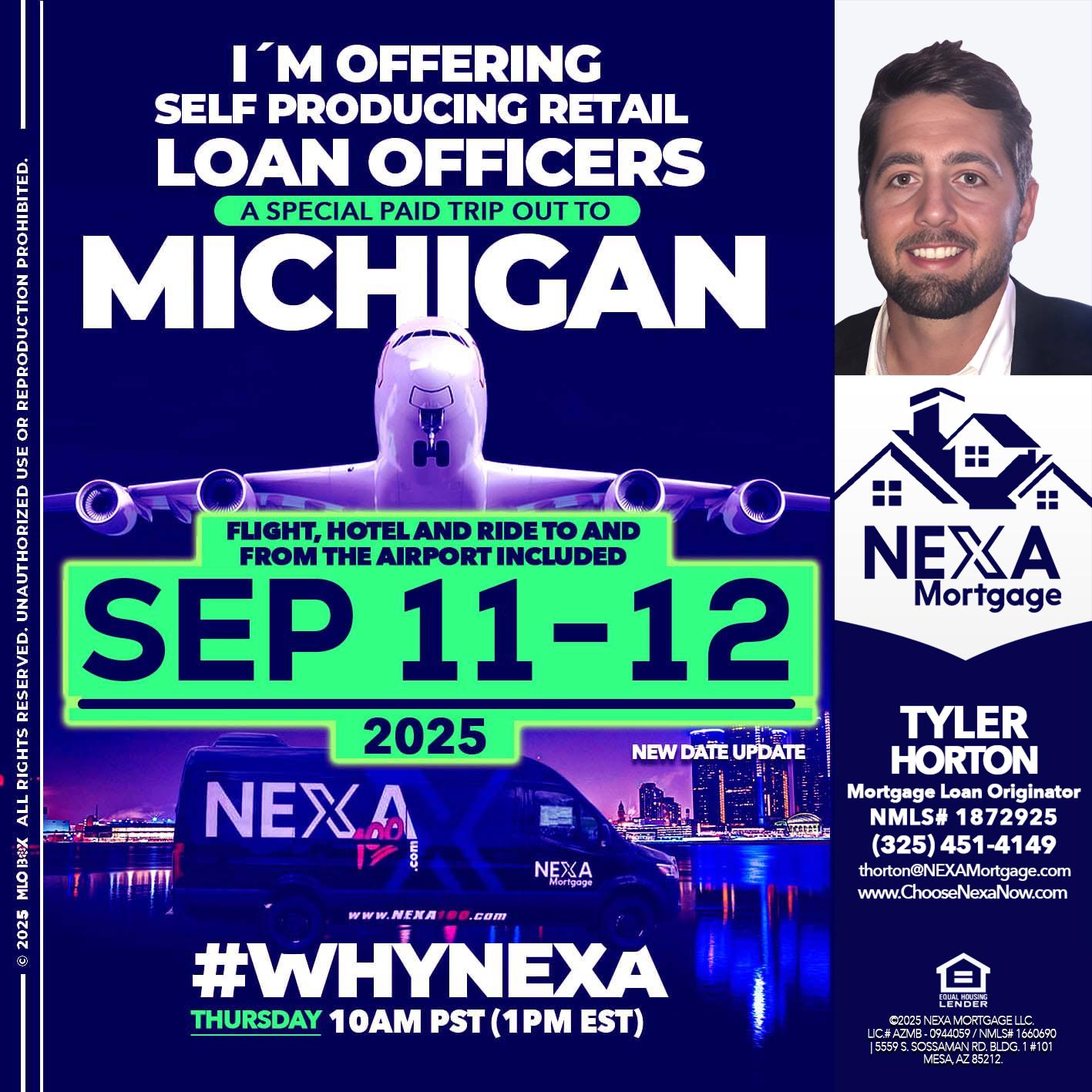 MICHIGAN TRIP - Tyler Horton -Mortgage Loan Originator