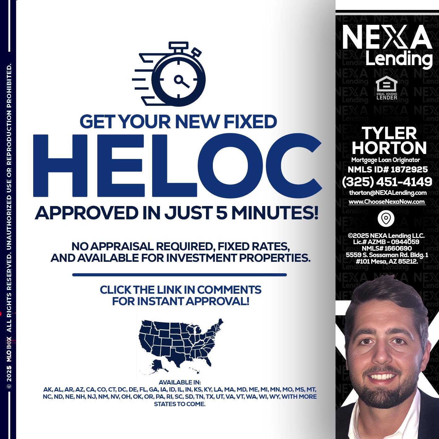 HELOC - Tyler Horton -Mortgage Loan Originator