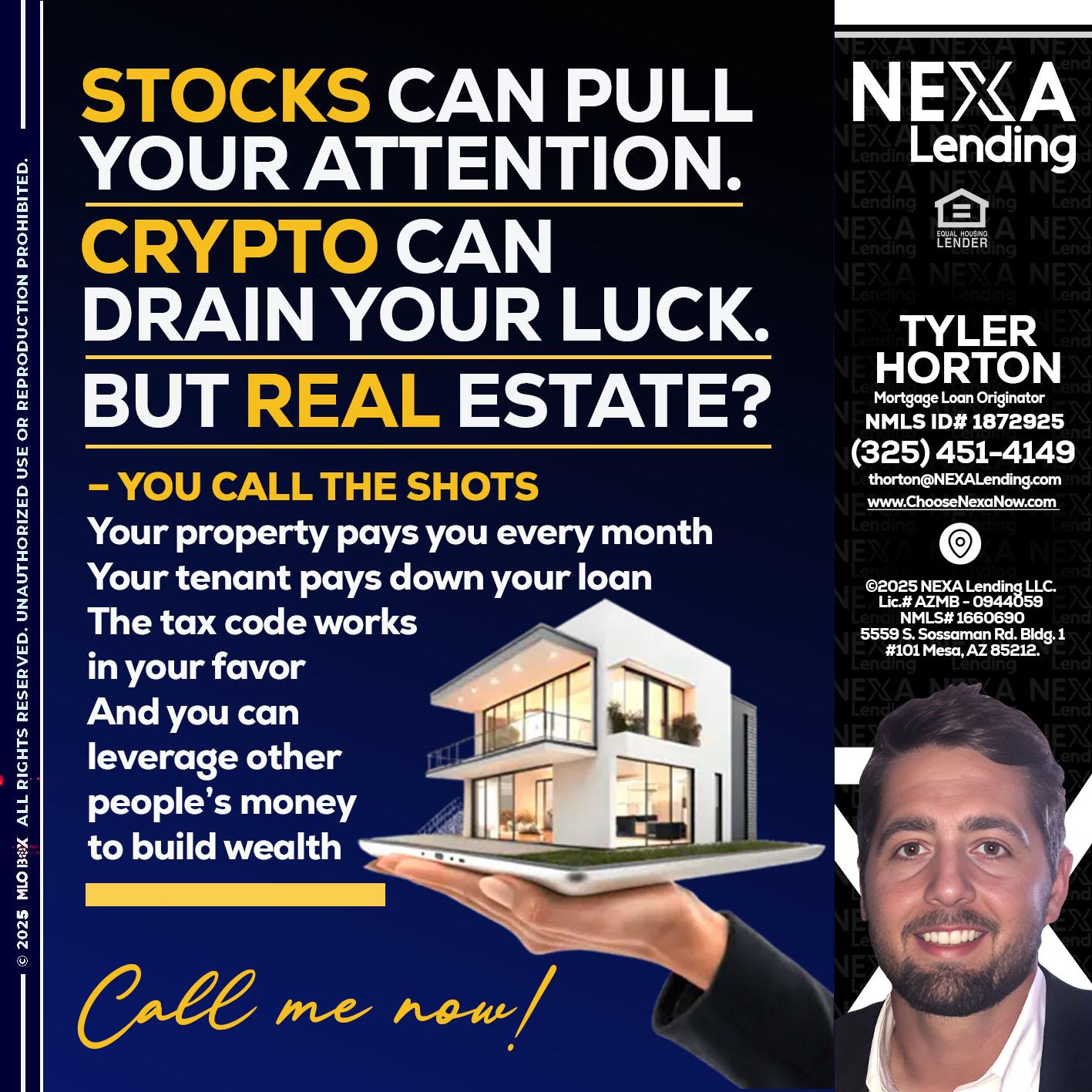 STOCK YOUR - Tyler Horton -Mortgage Loan Originator