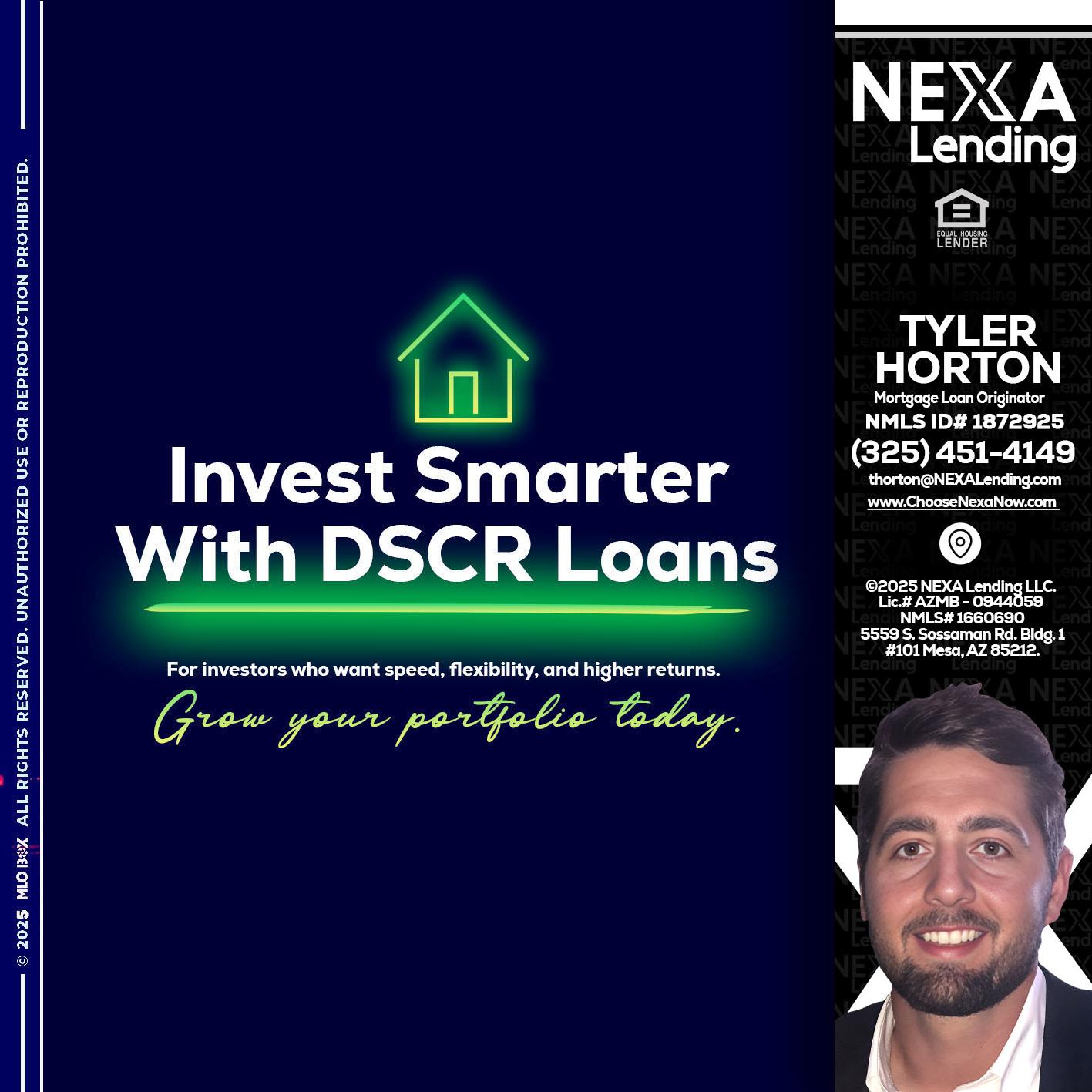 DSCR - Tyler Horton -Mortgage Loan Originator