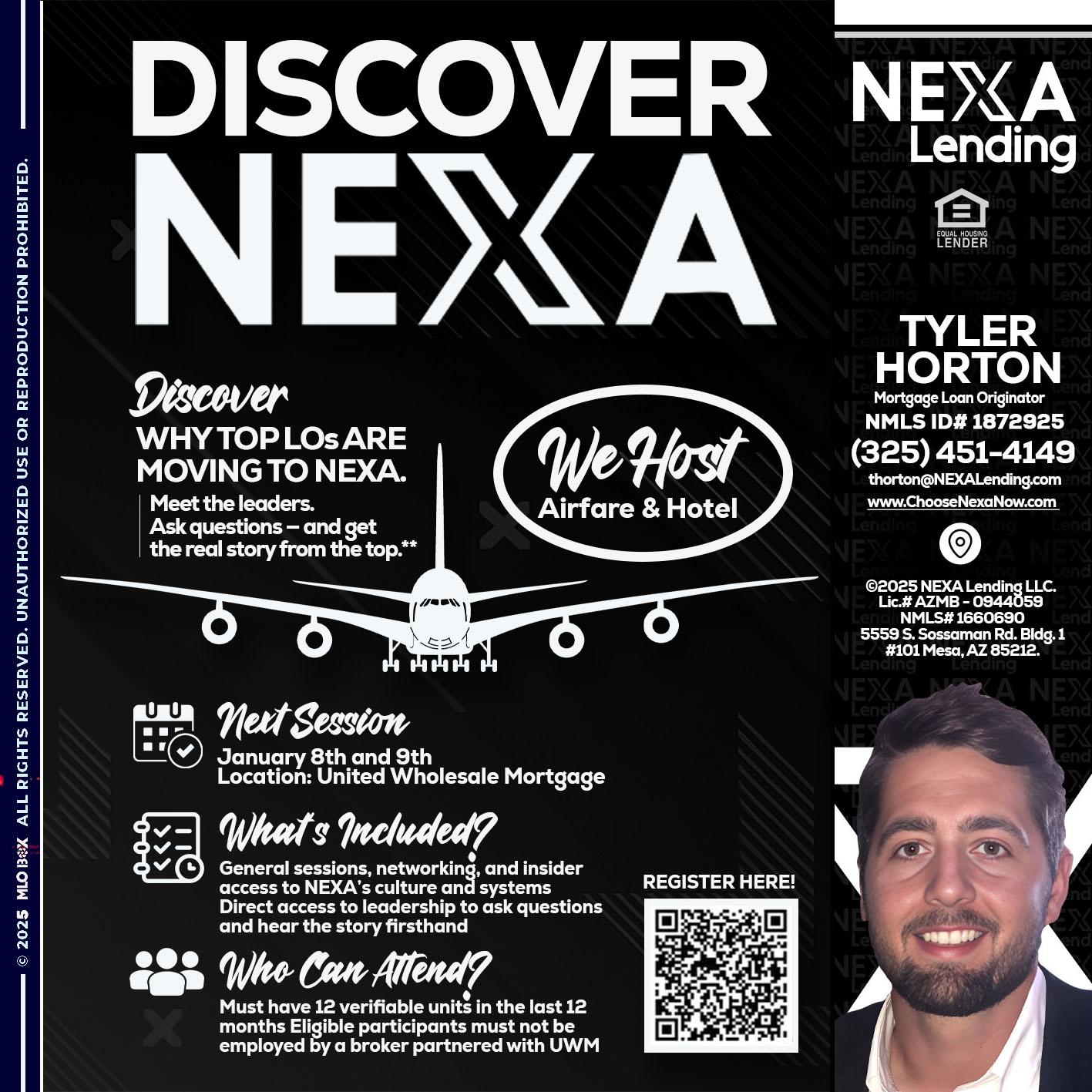 DISCOVER NEXA - Tyler Horton -Mortgage Loan Originator