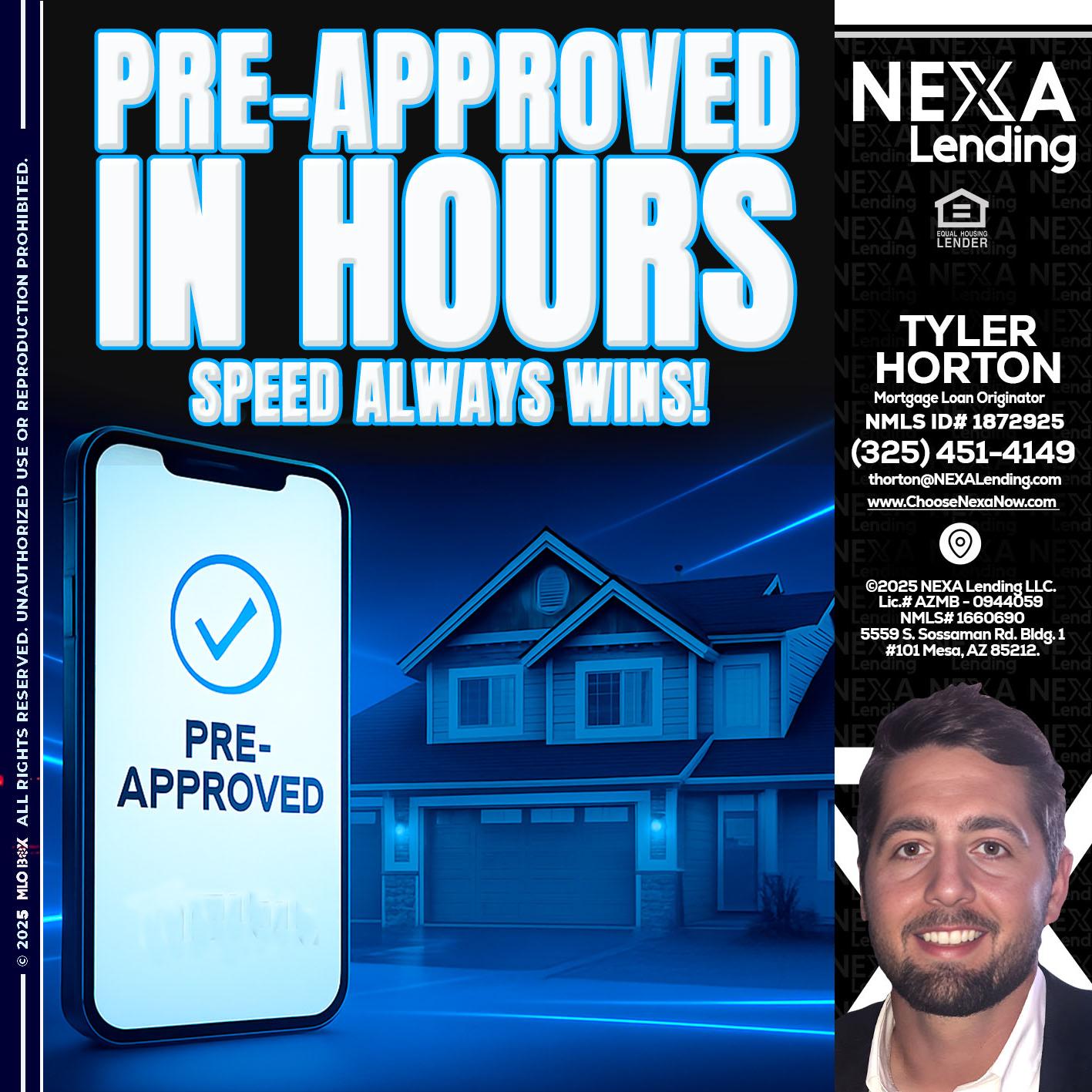 PRE - Tyler Horton -Mortgage Loan Originator