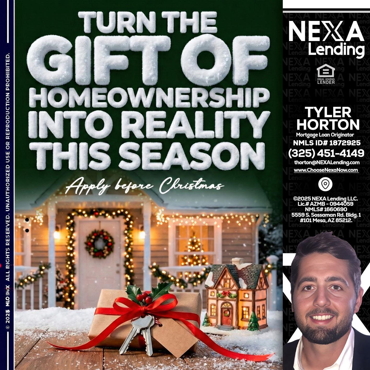 TURN GIFTS - Tyler Horton -Mortgage Loan Originator