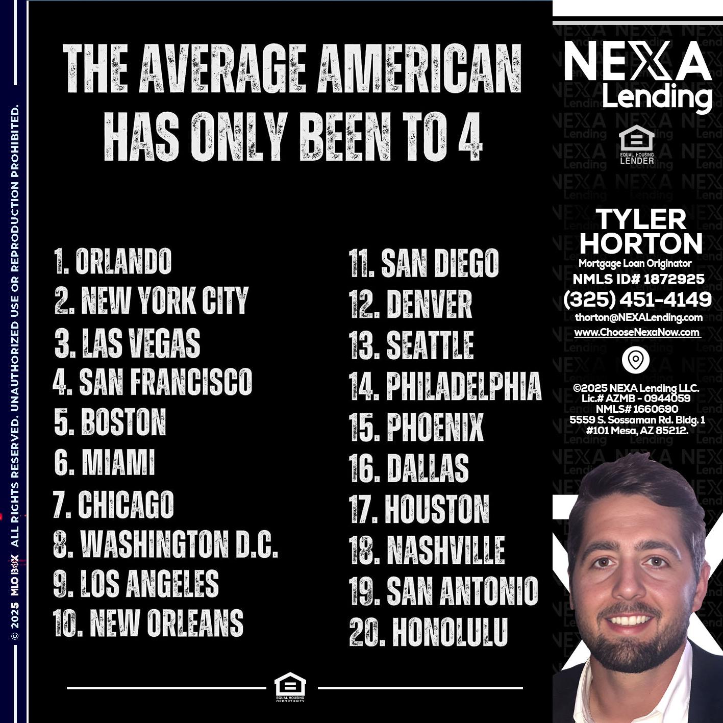 THE AVERAGE AMERICAN - Tyler Horton -Mortgage Loan Originator