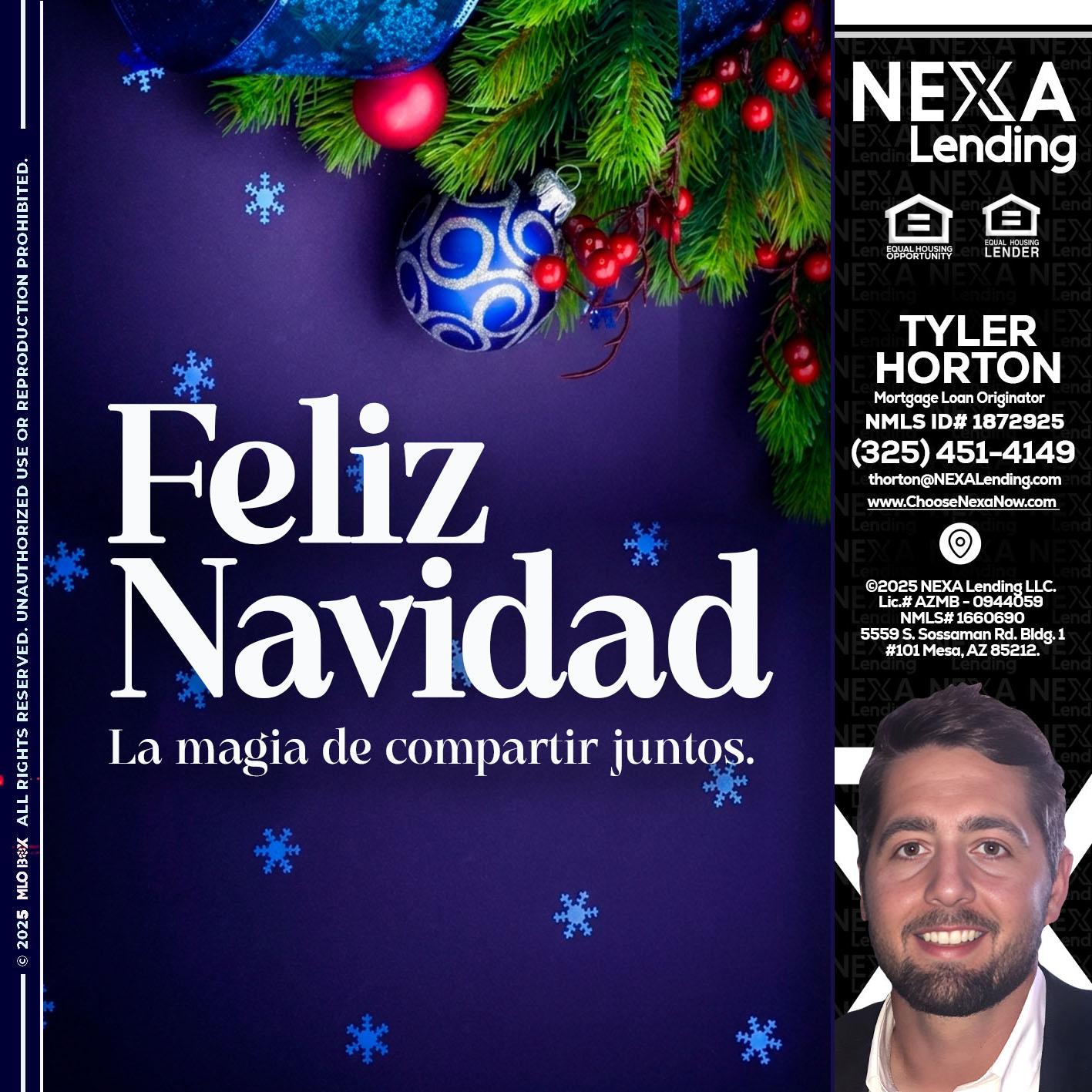 FELIZ NAVIDAD - Tyler Horton -Mortgage Loan Originator