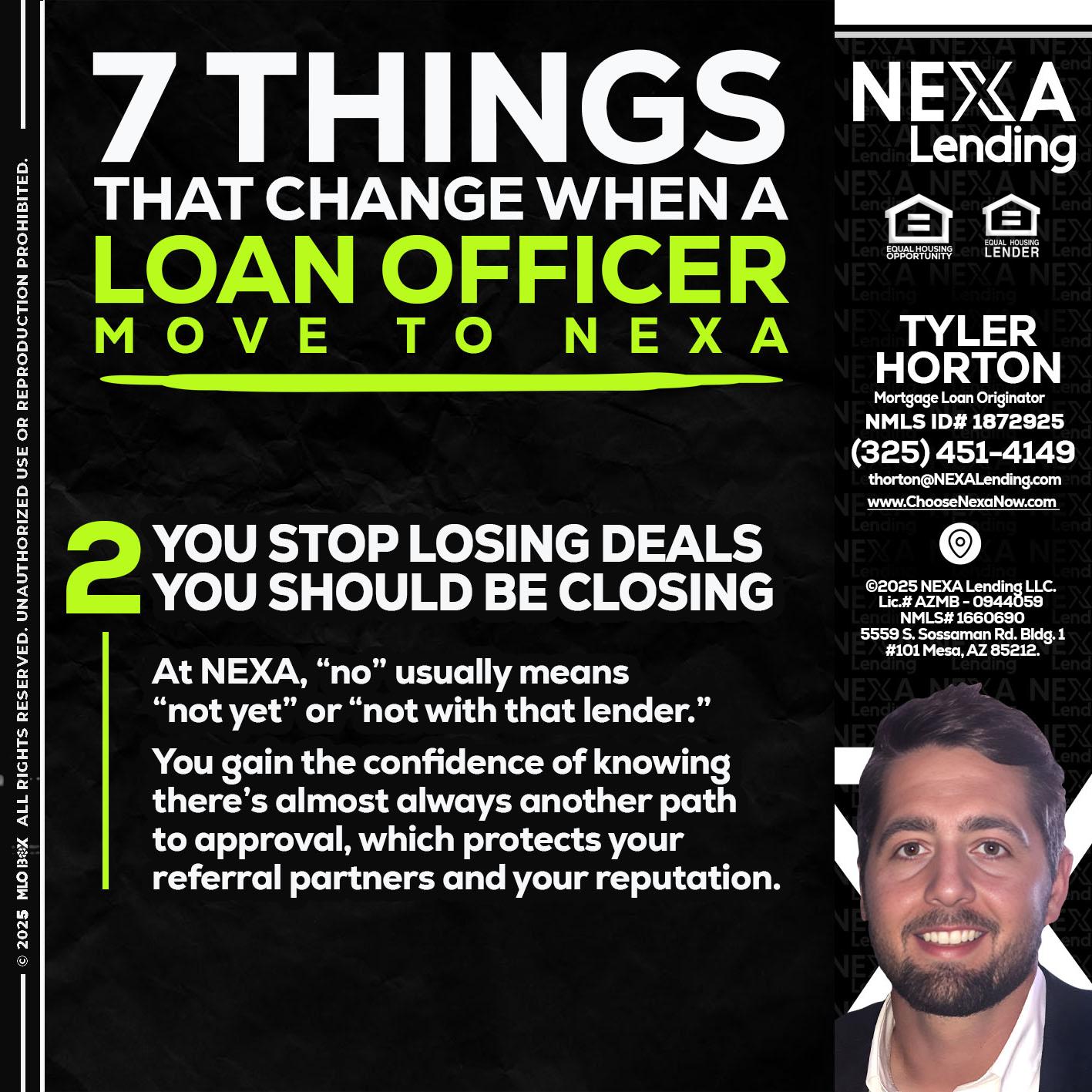 7 THINGS (2) - Tyler Horton -Mortgage Loan Originator