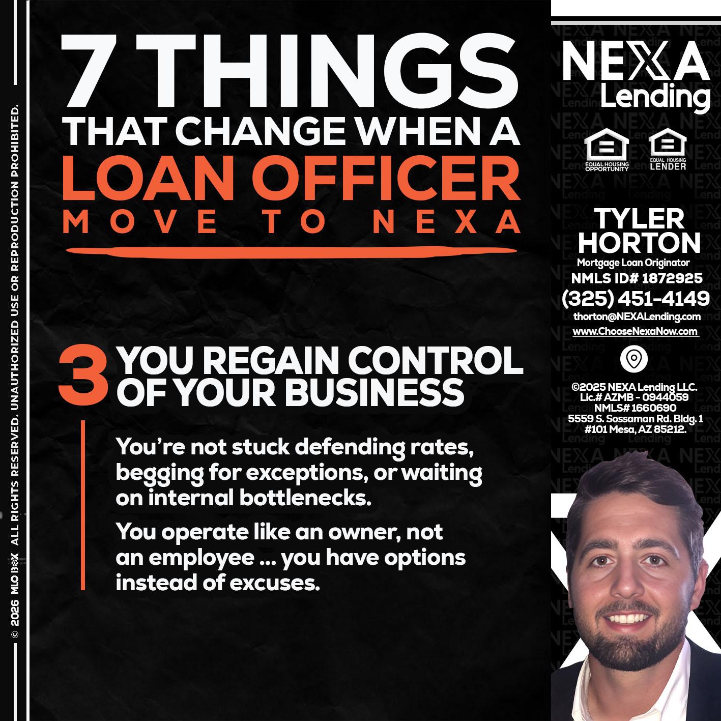 7 things (3) - Tyler Horton -Mortgage Loan Originator