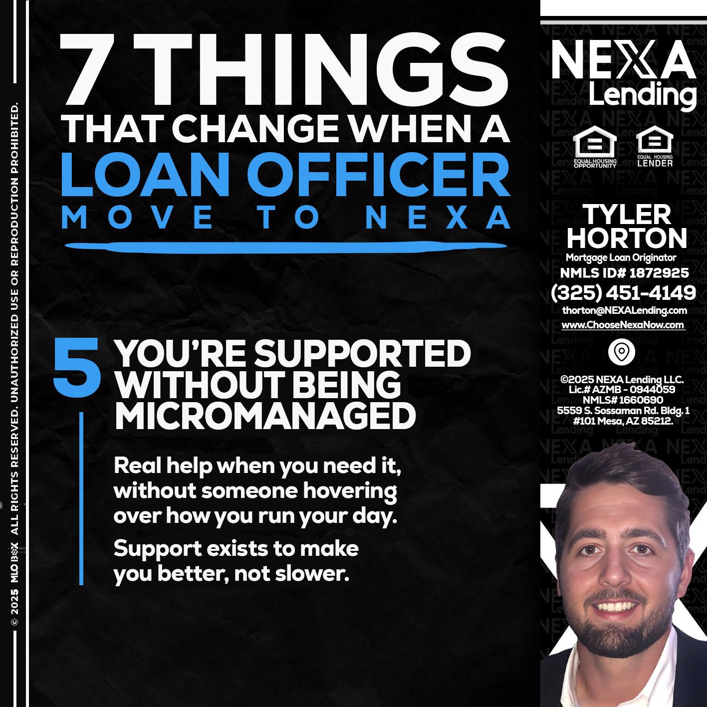 7 THINGS (5) - Tyler Horton -Mortgage Loan Originator