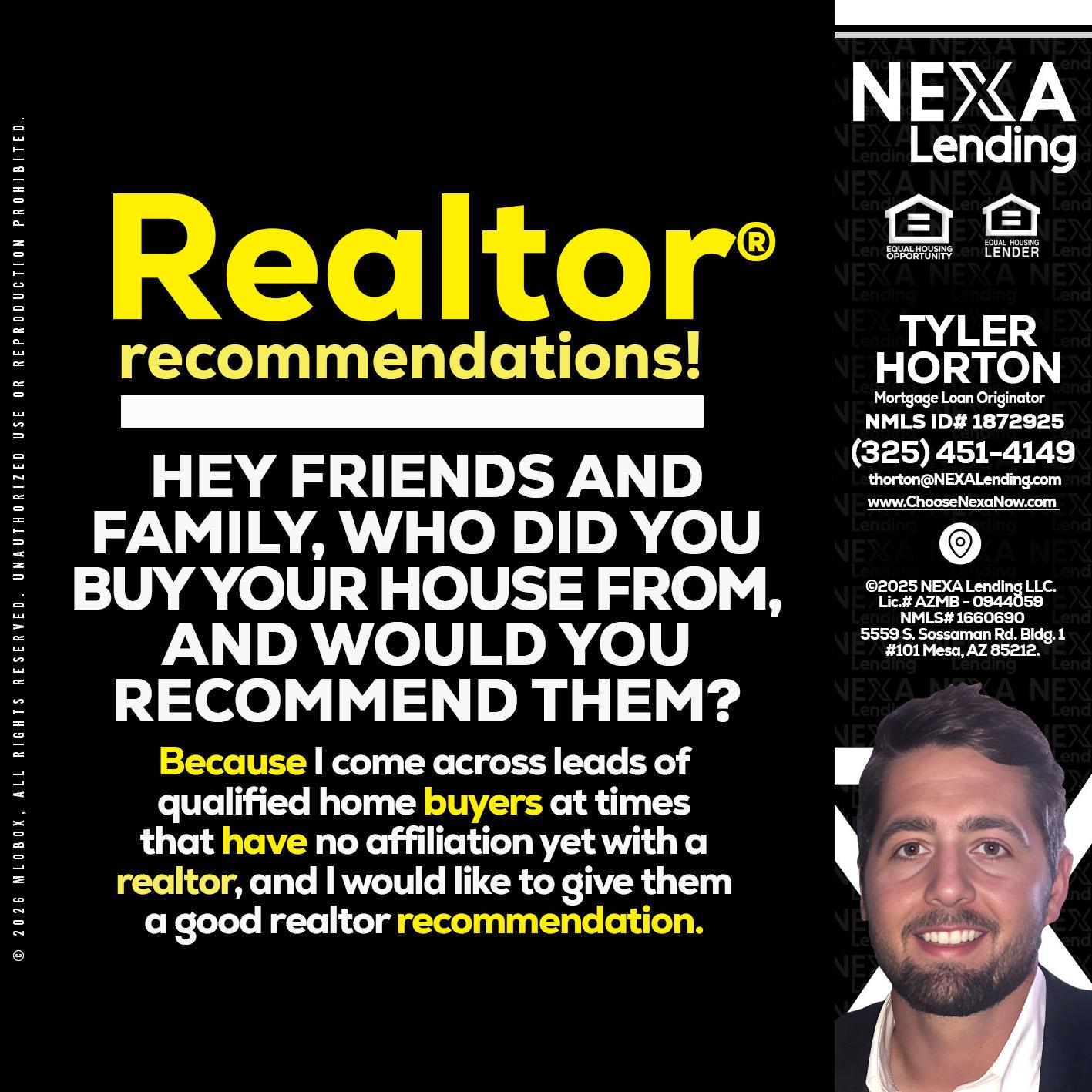 REALTOR - Tyler Horton -Mortgage Loan Originator