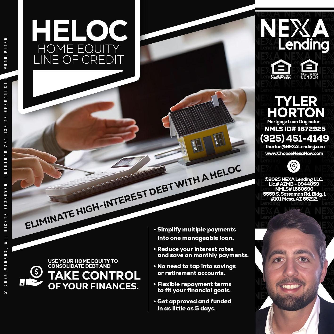 HELOC - Tyler Horton -Mortgage Loan Originator