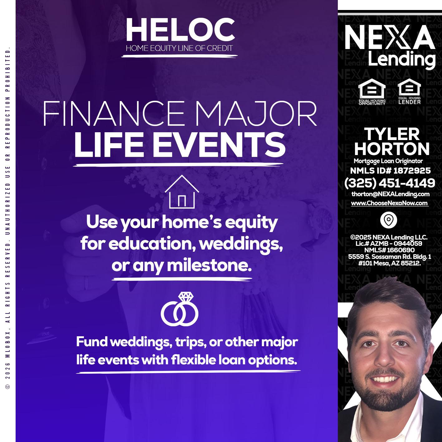 HELOC - Tyler Horton -Mortgage Loan Originator
