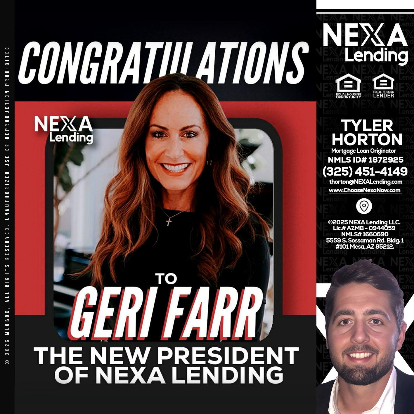 CONGRATULATIONS - Tyler Horton -Mortgage Loan Originator