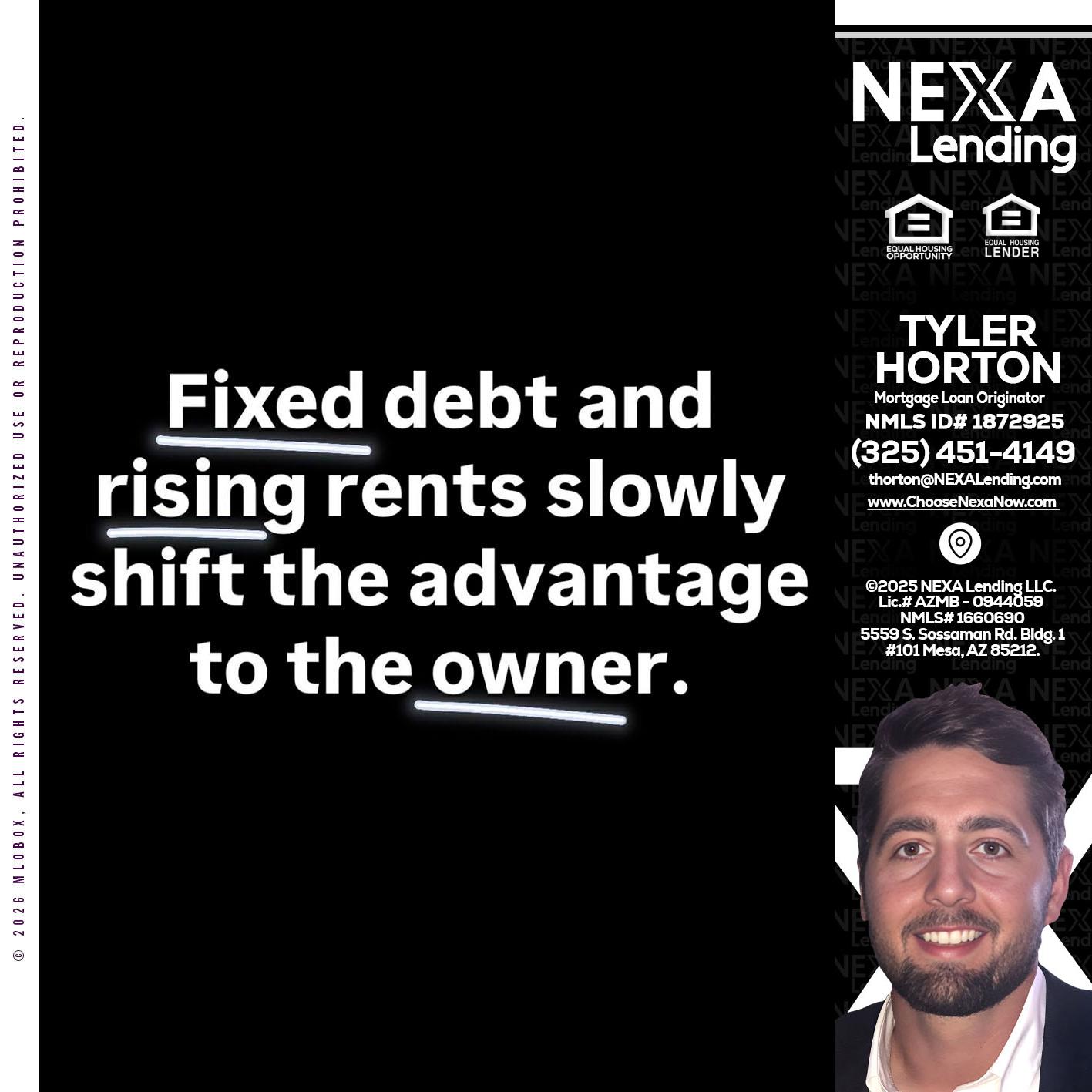 FIXED DEBT - Tyler Horton -Mortgage Loan Originator