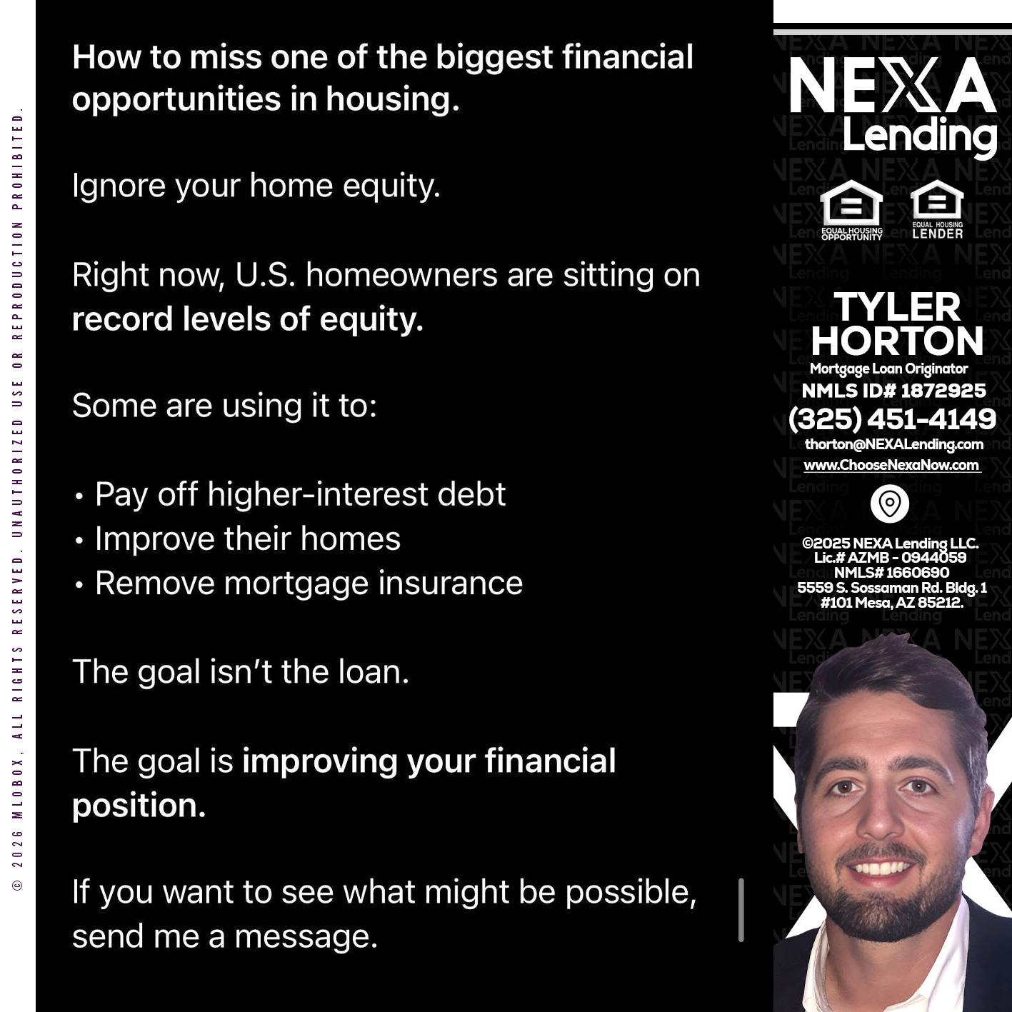 how to miss - Tyler Horton -Mortgage Loan Originator