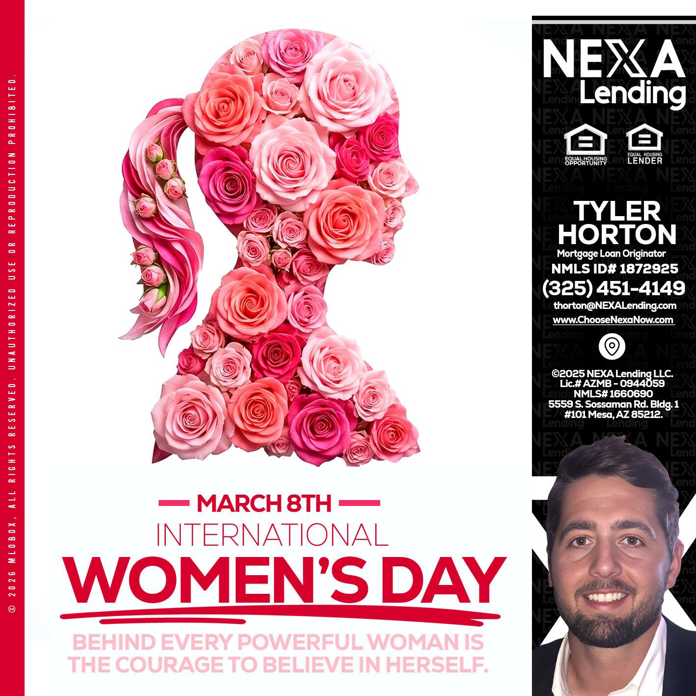 MARCH 8TH - Tyler Horton -Mortgage Loan Originator