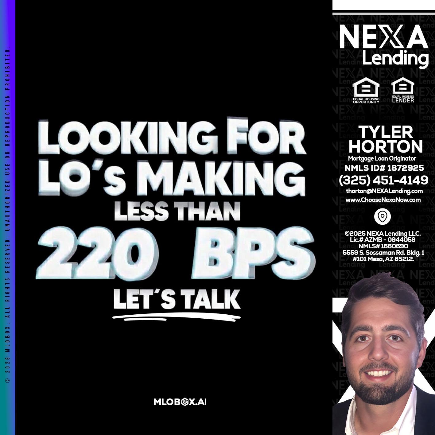 LOOKING FOR - Tyler Horton -Mortgage Loan Originator