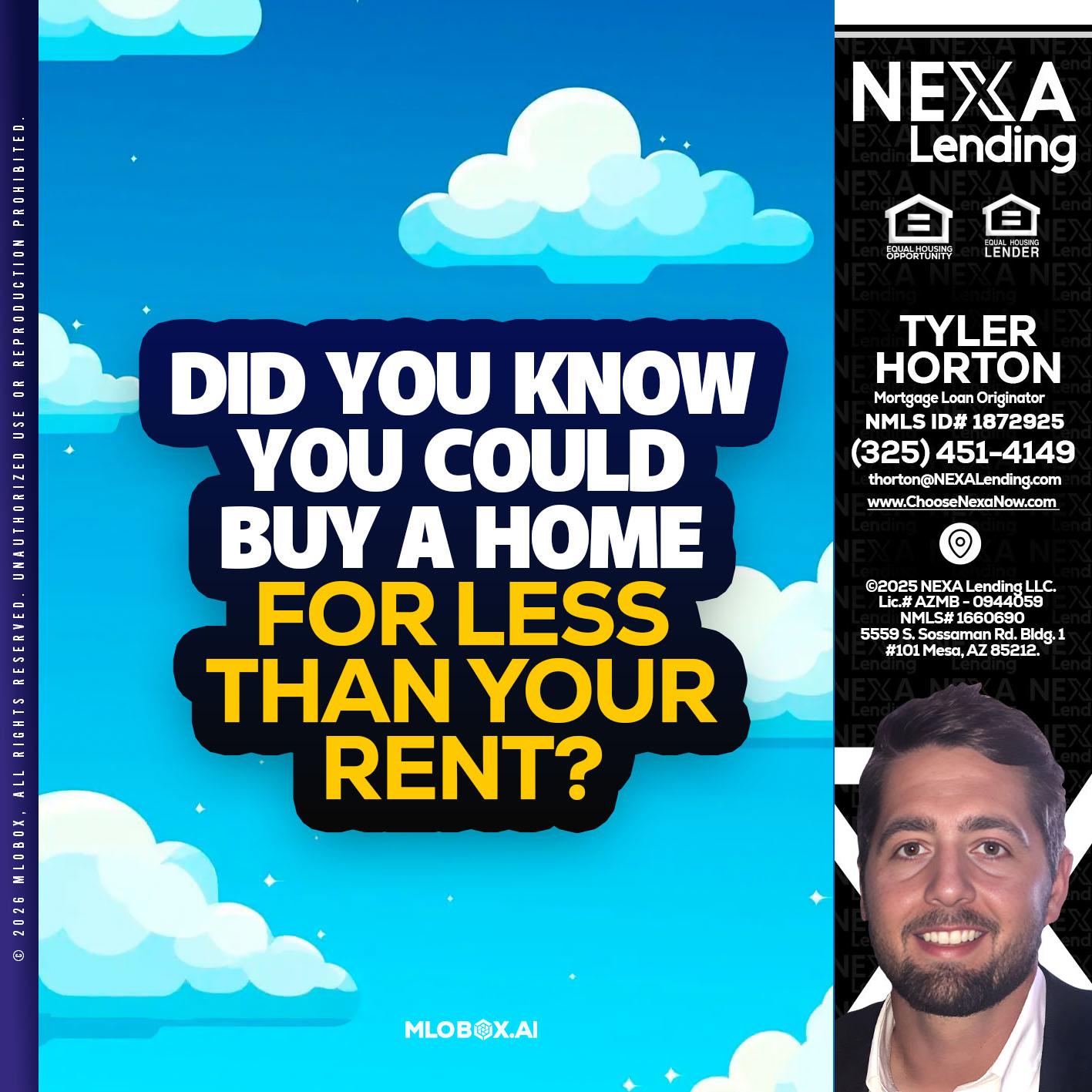 DID YOU KNOW - Tyler Horton -Mortgage Loan Originator