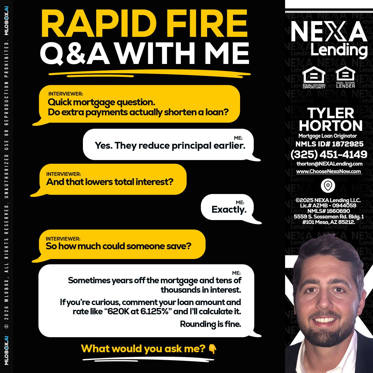 RAPID FIRE QA - Tyler Horton -Mortgage Loan Originator