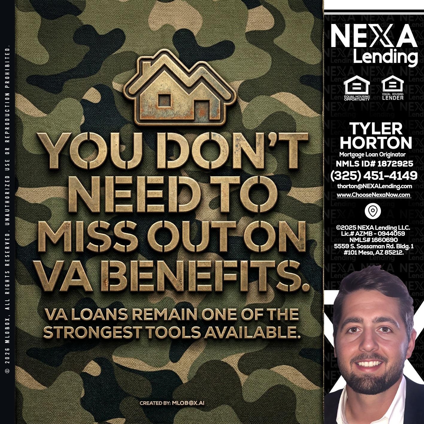 you don't need - Tyler Horton -Mortgage Loan Originator