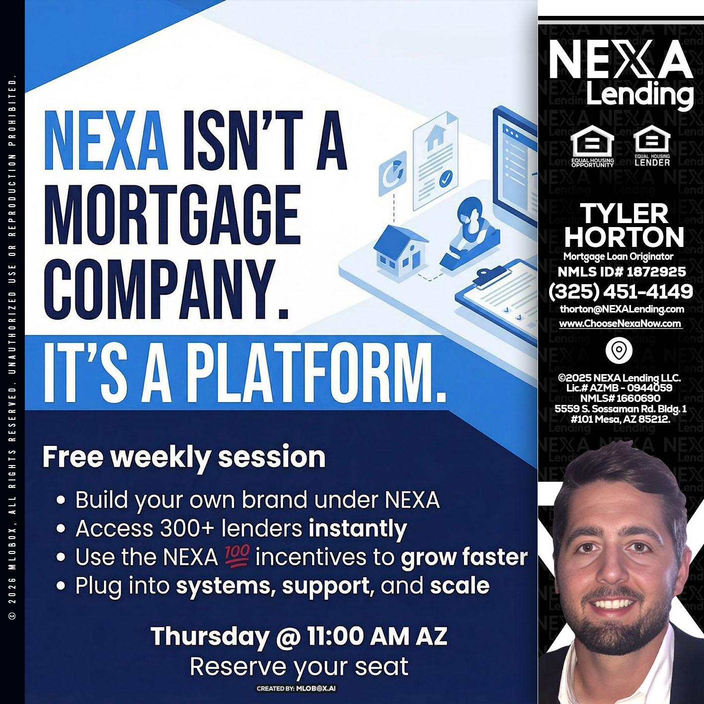 NEXA ISNT - Tyler Horton -Mortgage Loan Originator