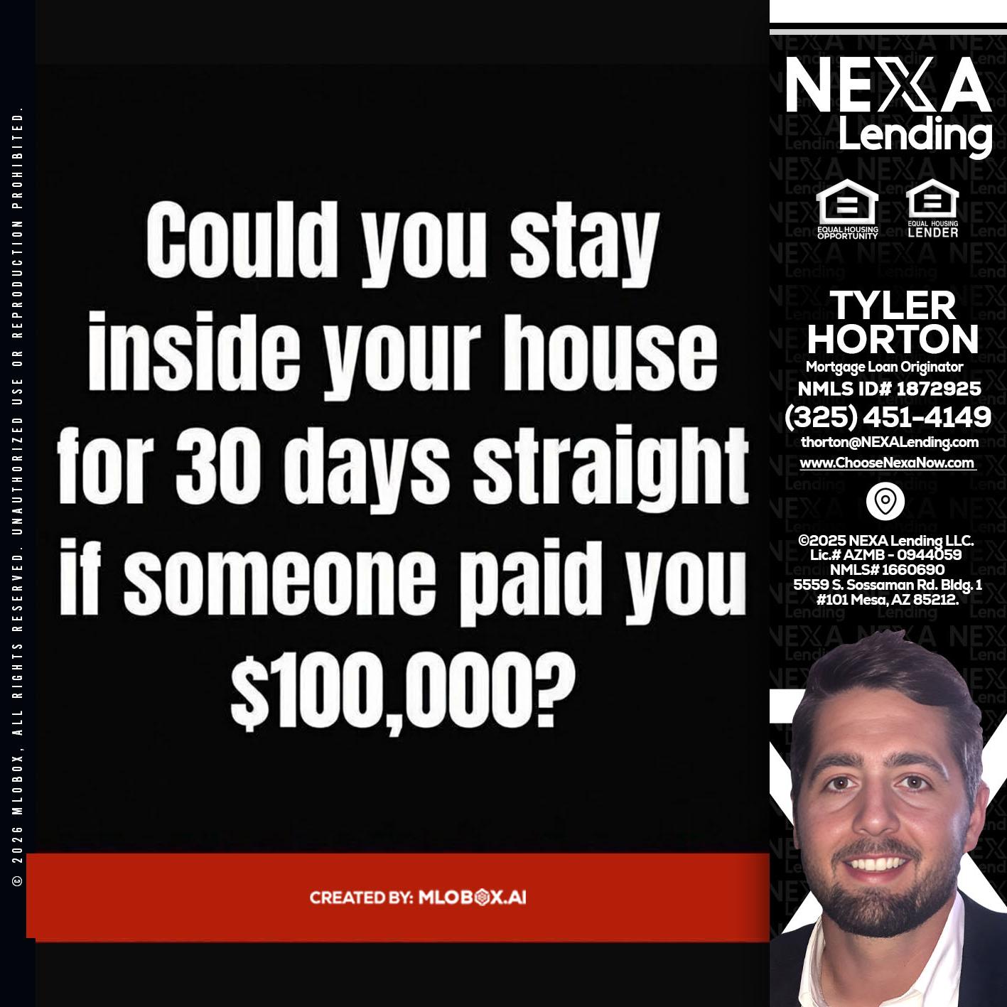 COULD YOU STAY - Tyler Horton -Mortgage Loan Originator