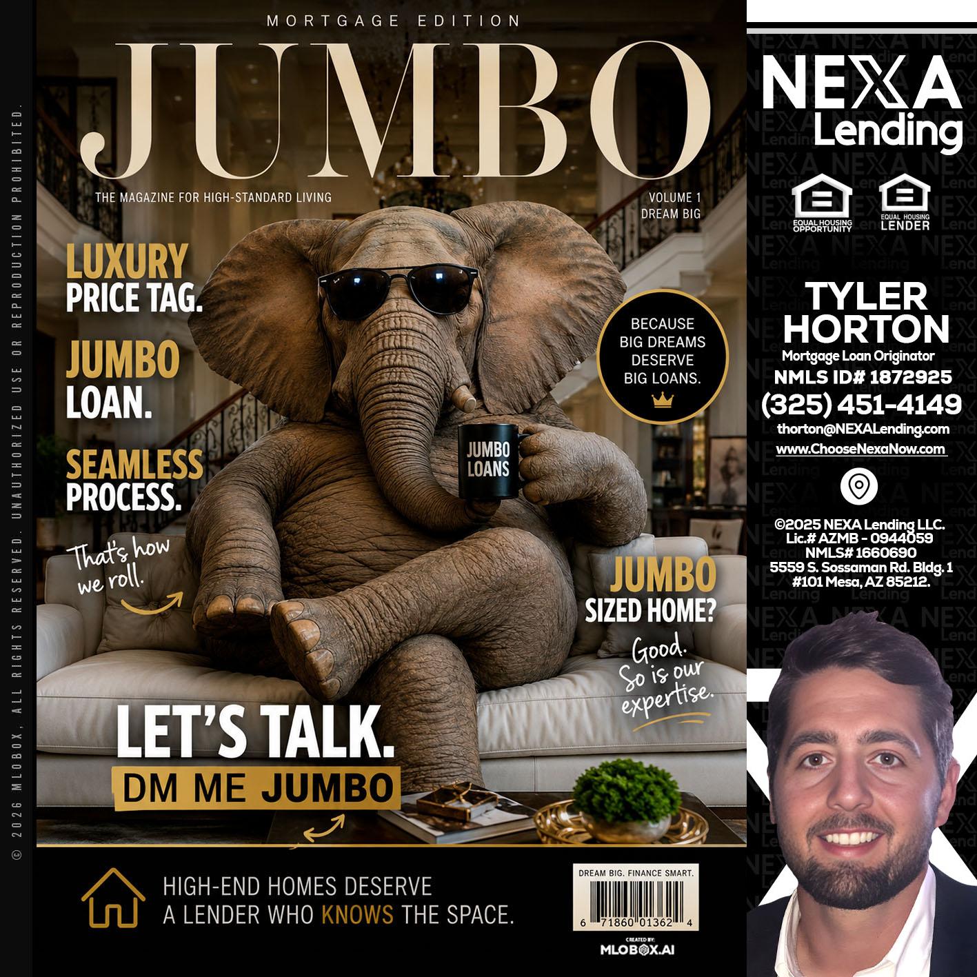 JUMBO LOANS - Tyler Horton -Mortgage Loan Originator