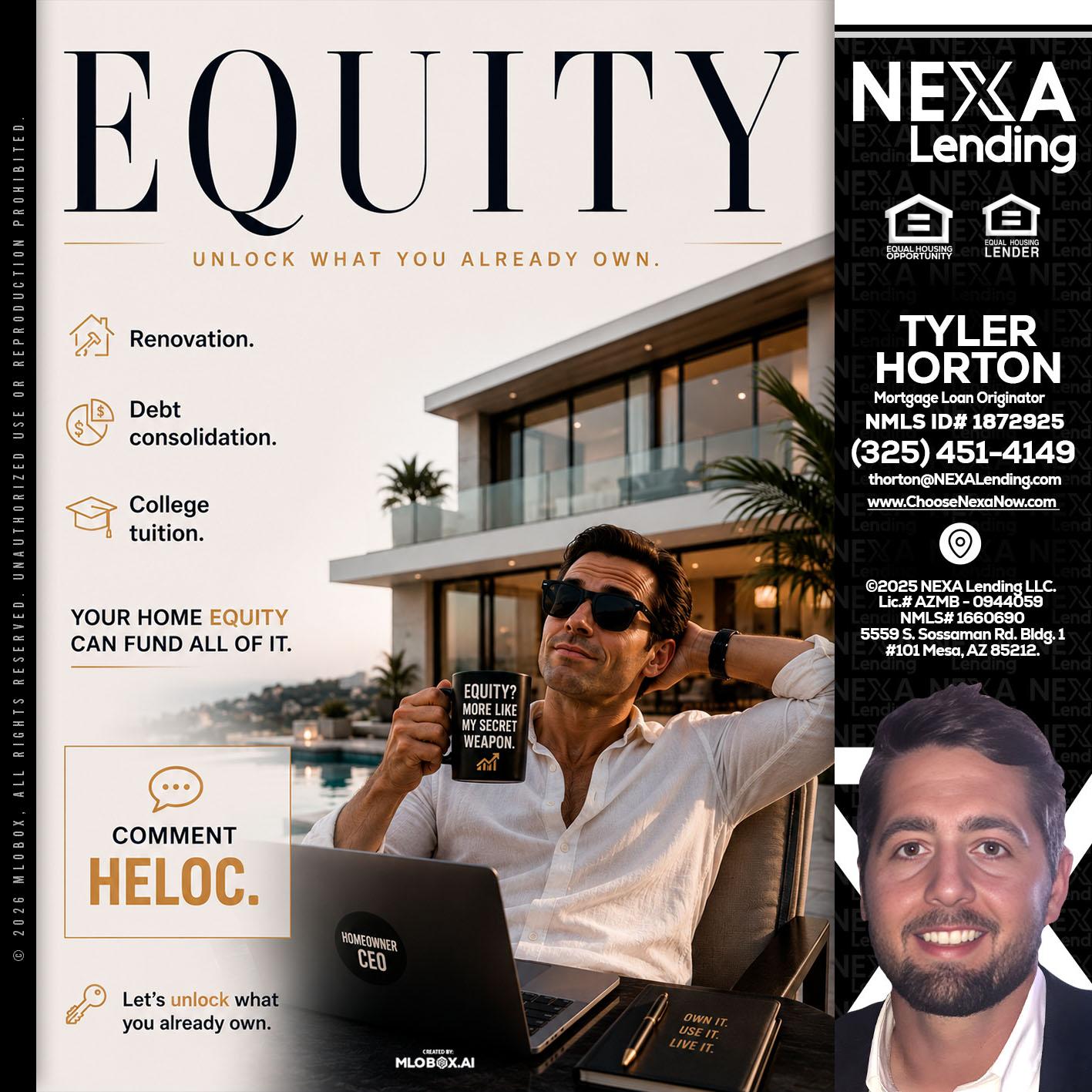 EQUITY - Tyler Horton -Mortgage Loan Originator