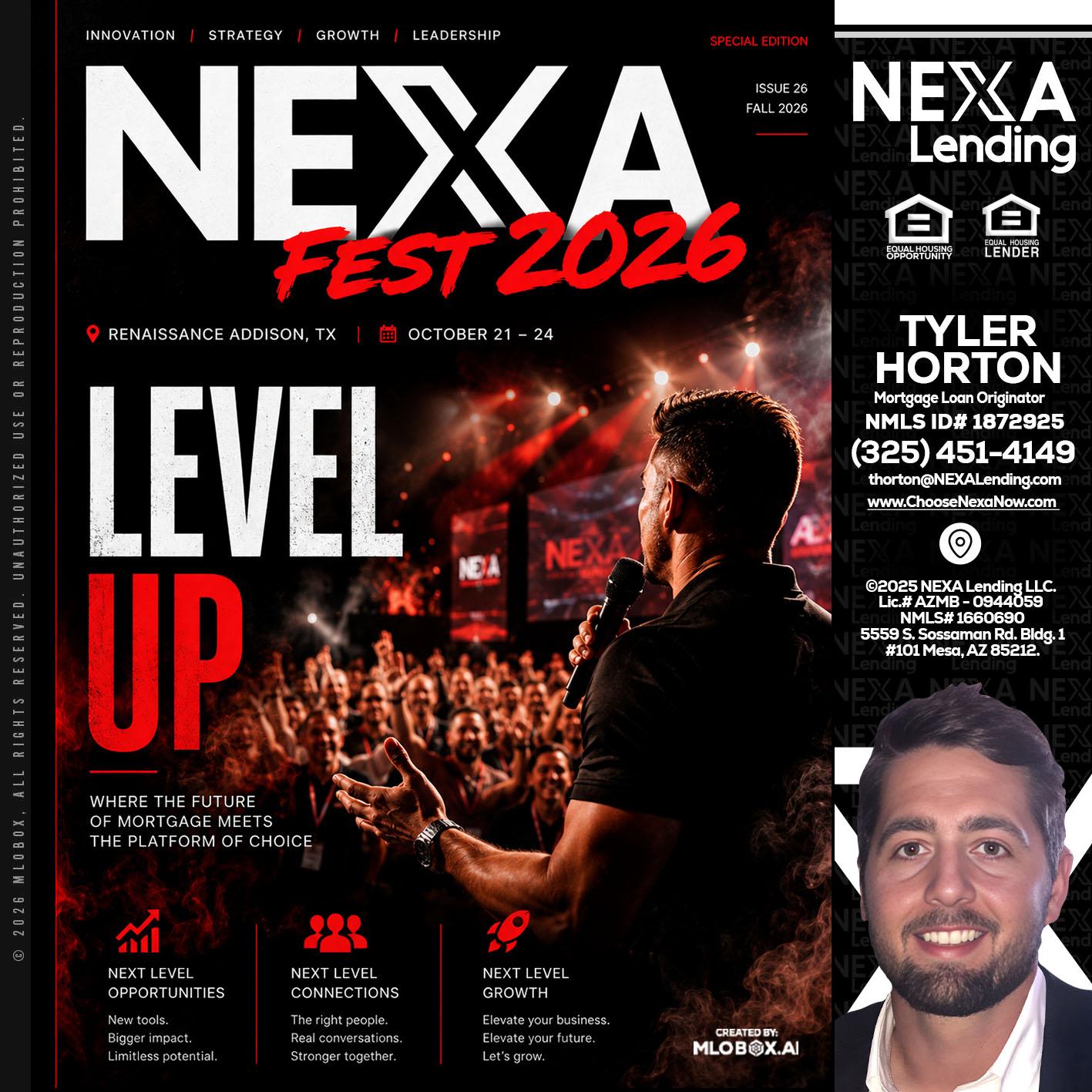 NEXA FEST 2026 - Tyler Horton -Mortgage Loan Originator