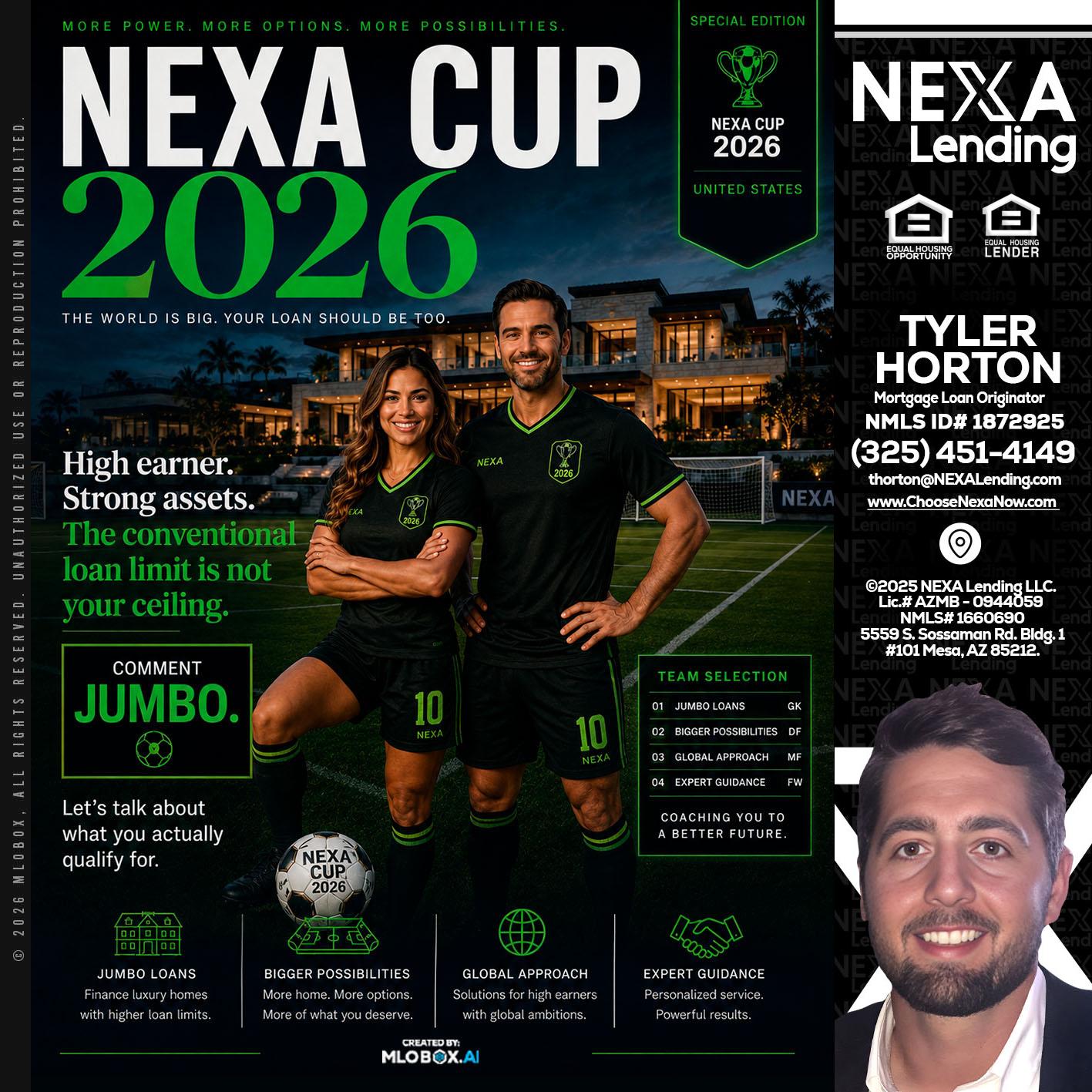 NEXA CUP 2026 - Tyler Horton -Mortgage Loan Originator
