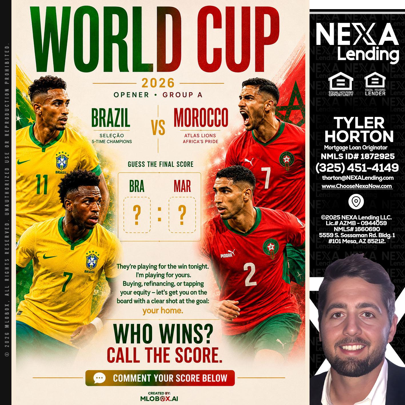 WORLD CUP - Tyler Horton -Mortgage Loan Originator