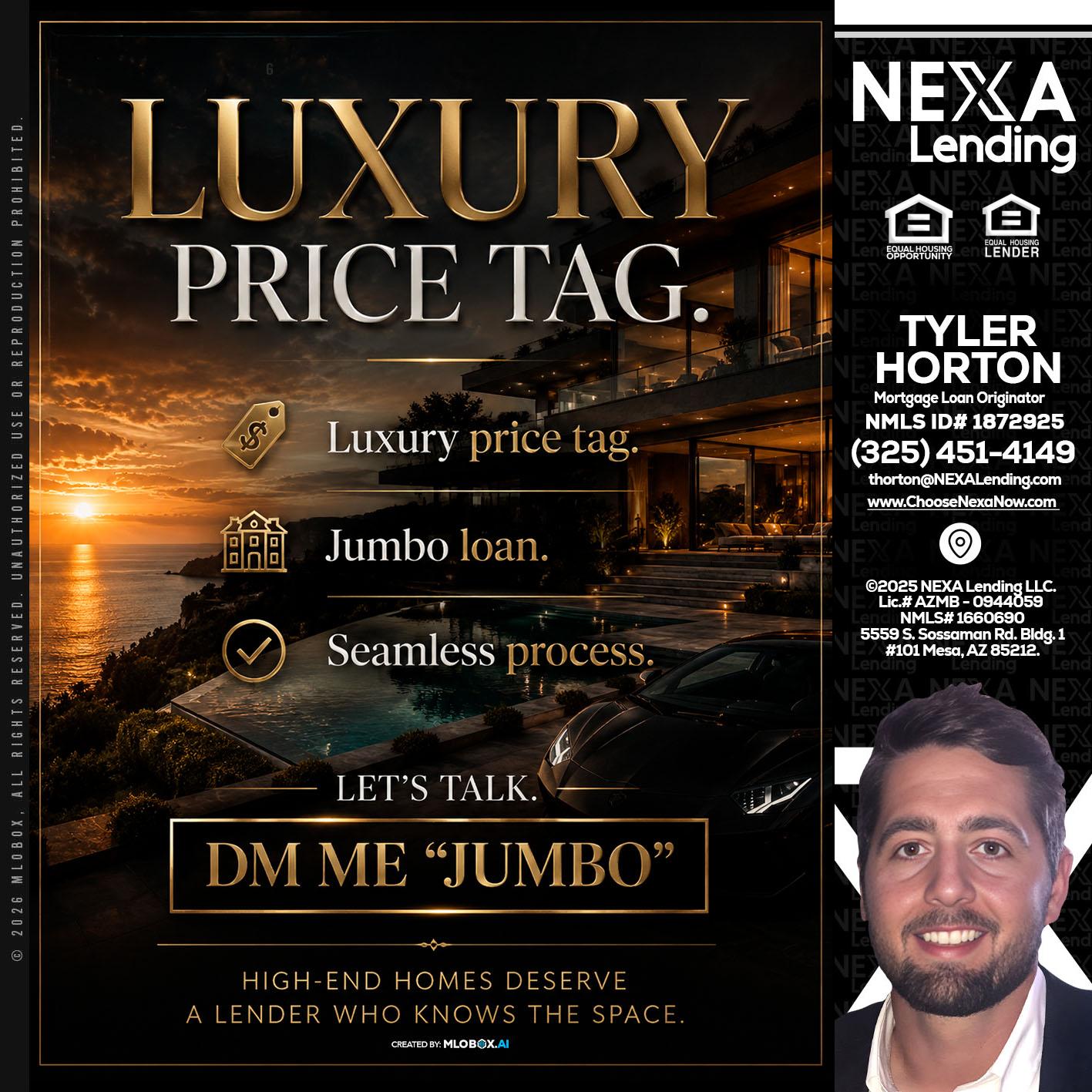 LUXURY PRICE - Tyler Horton -Mortgage Loan Originator