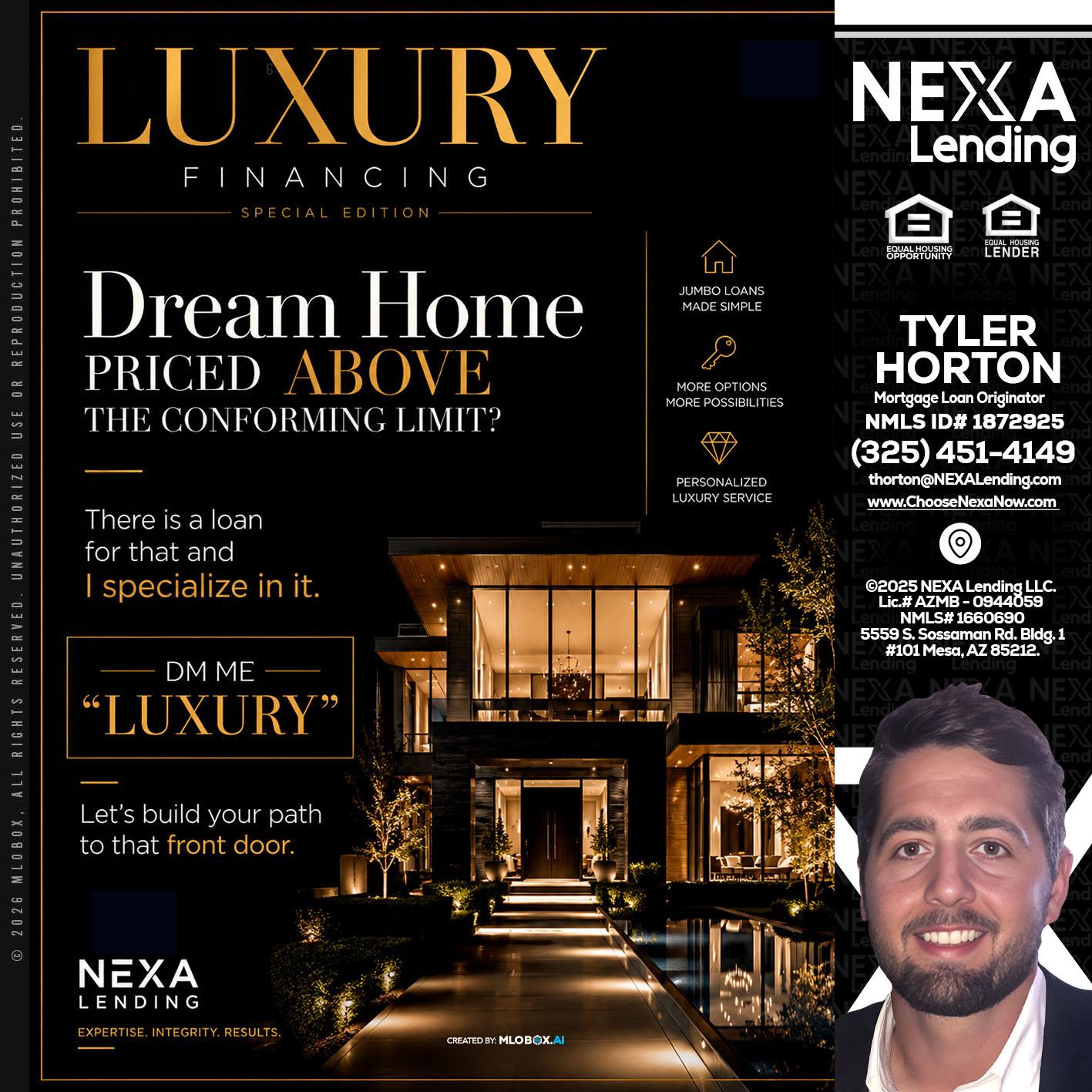 LUXURY - Tyler Horton -Mortgage Loan Originator