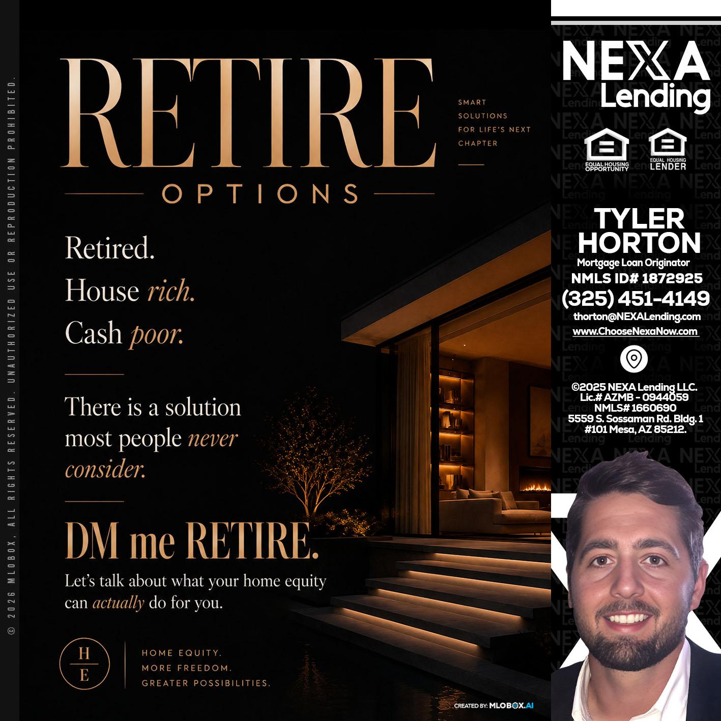 RETIRE LOANS - Tyler Horton -Mortgage Loan Originator