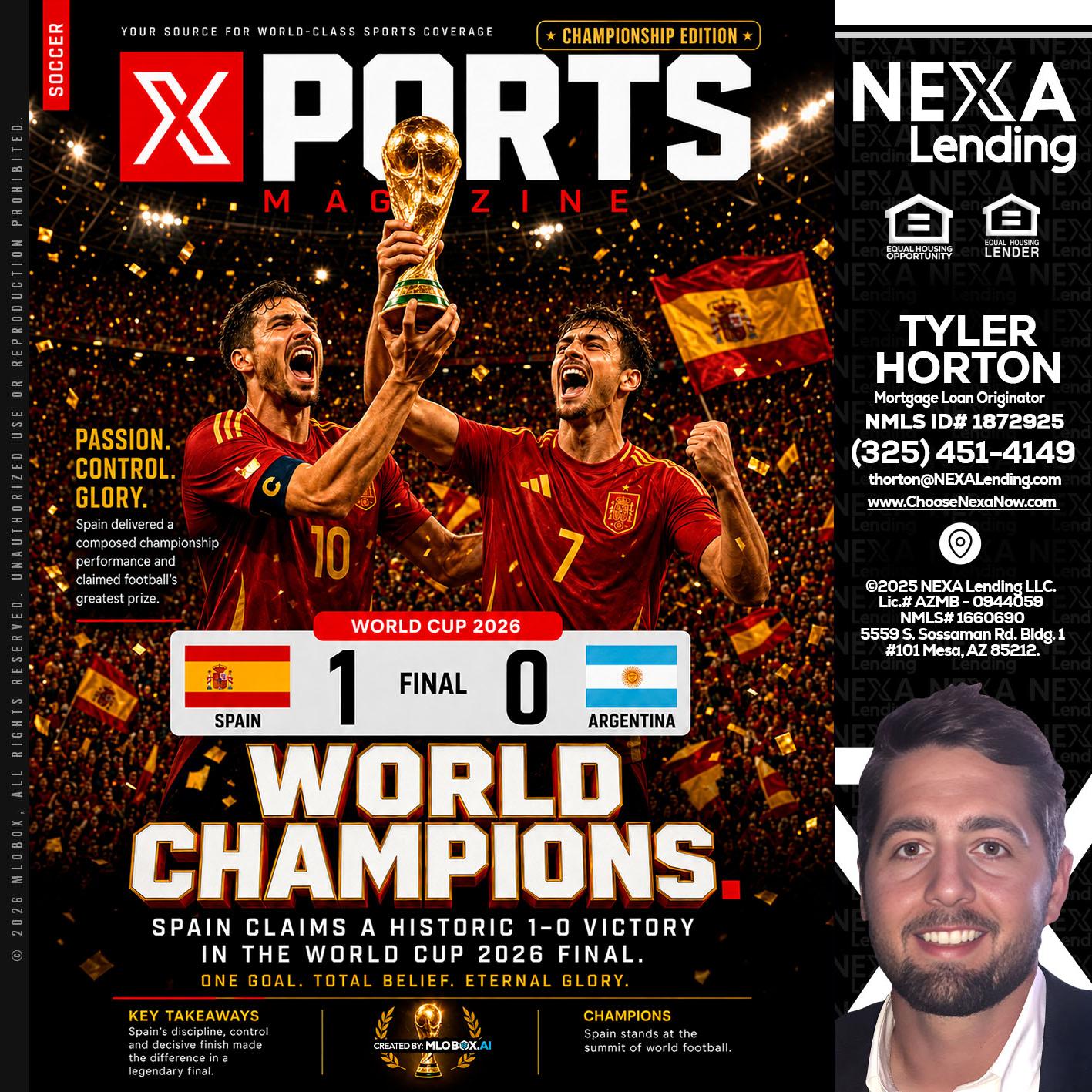 SPAIN CHAMPION - Tyler Horton -Mortgage Loan Originator