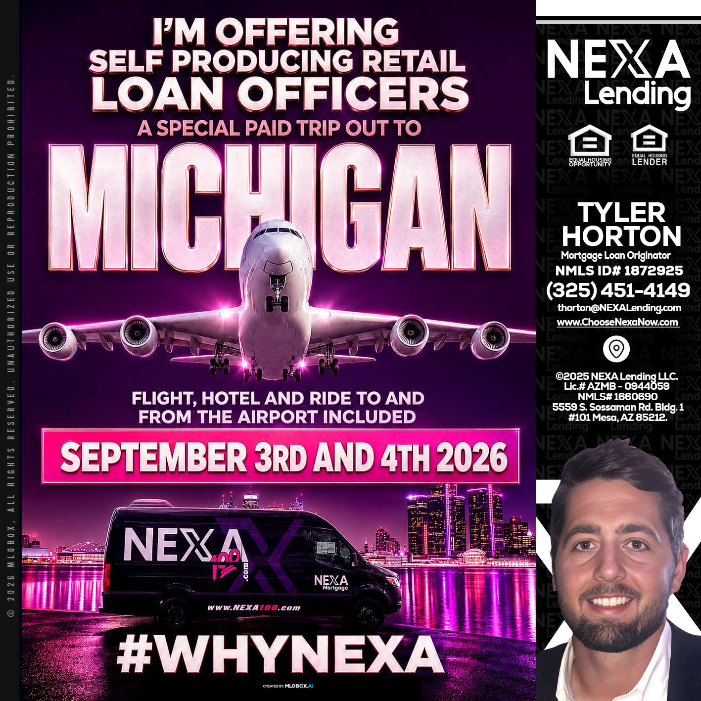 MICHIGAN TRIP - Tyler Horton -Mortgage Loan Originator