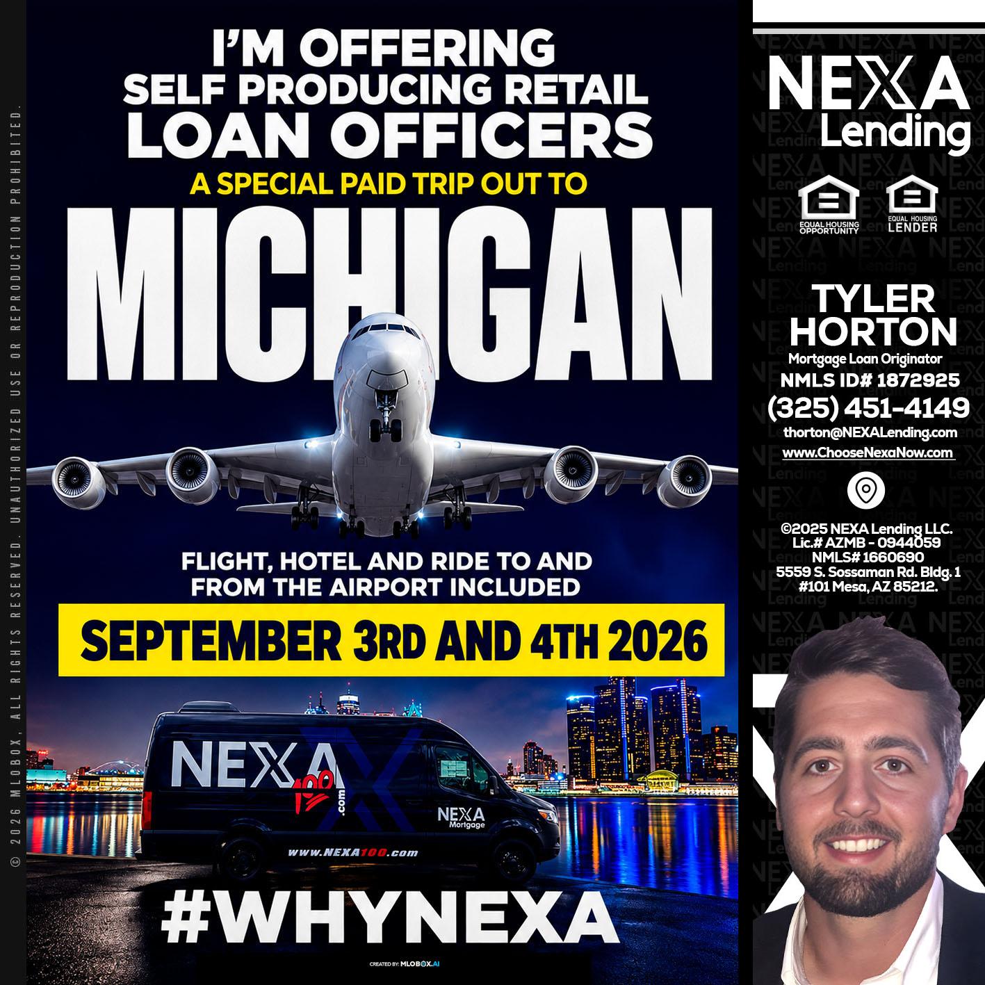 MICHIGAN - Tyler Horton -Mortgage Loan Originator