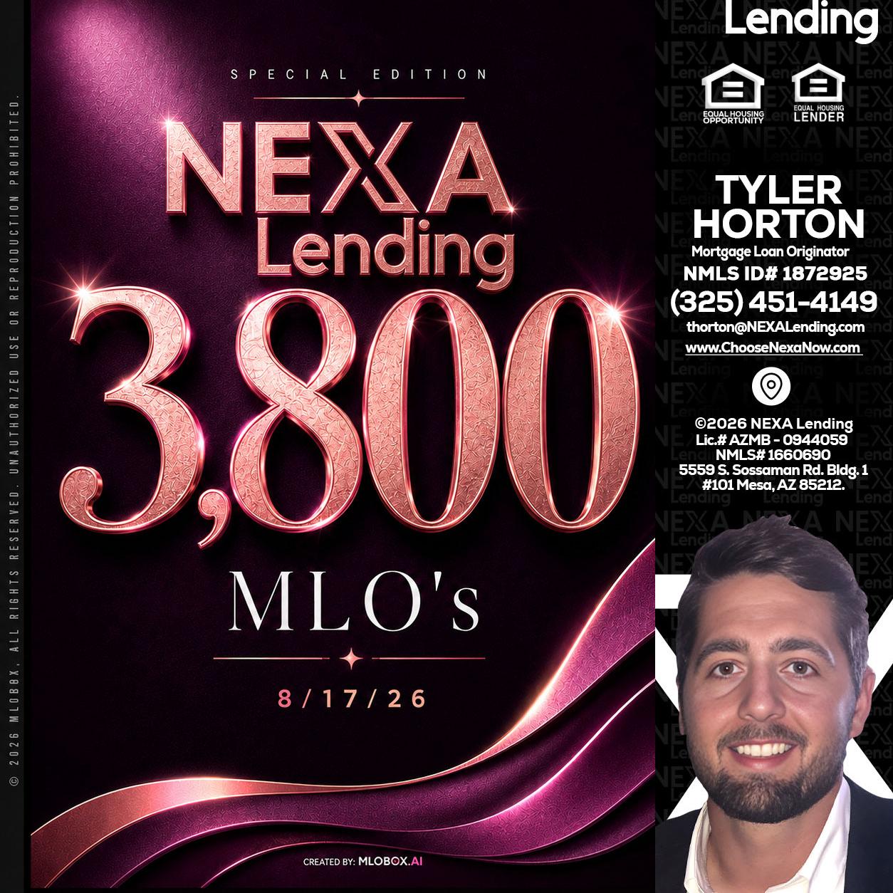 3800 MLOs - Tyler Horton -Mortgage Loan Originator