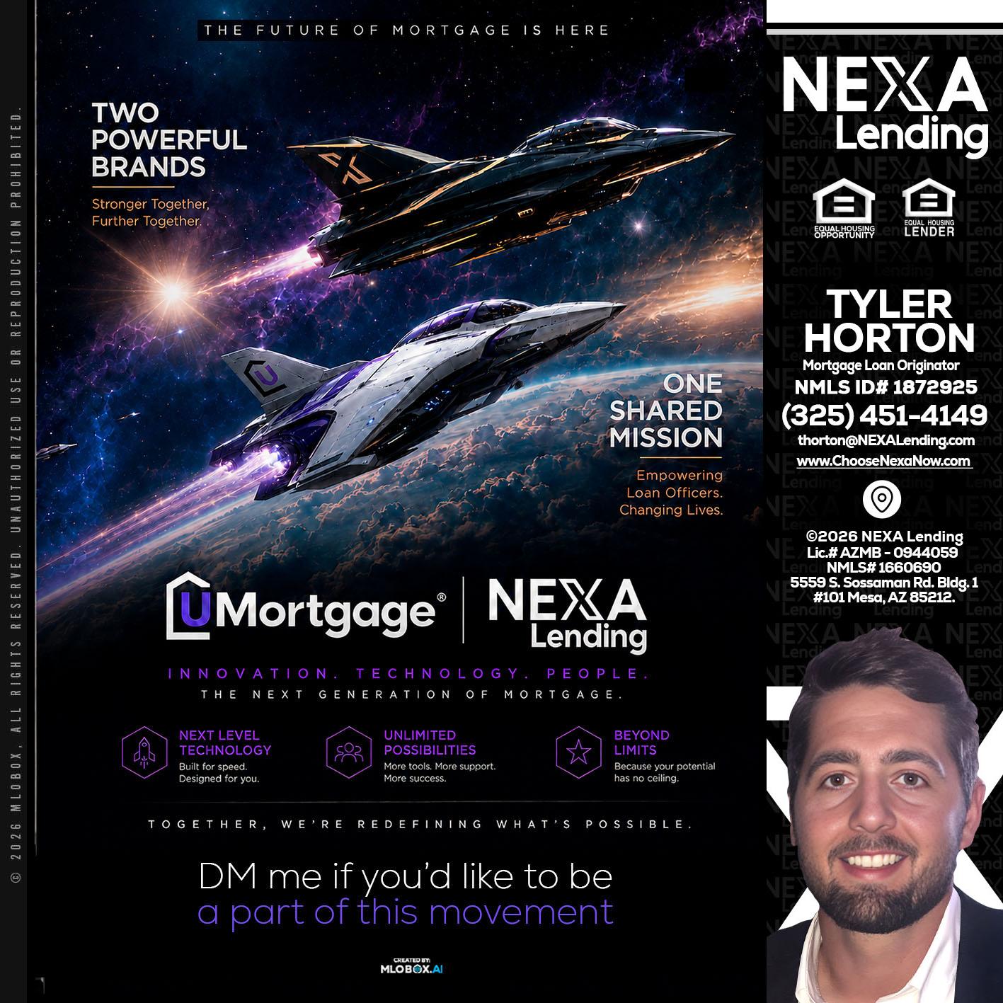 U Mortgage + NEXA lending - Tyler Horton -Mortgage Loan Originator