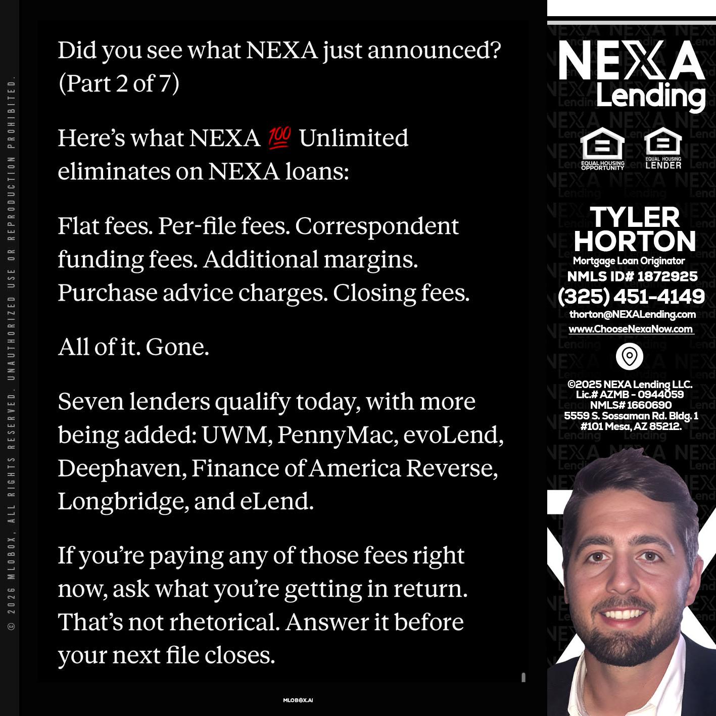 2 OF 7 - Tyler Horton -Mortgage Loan Originator